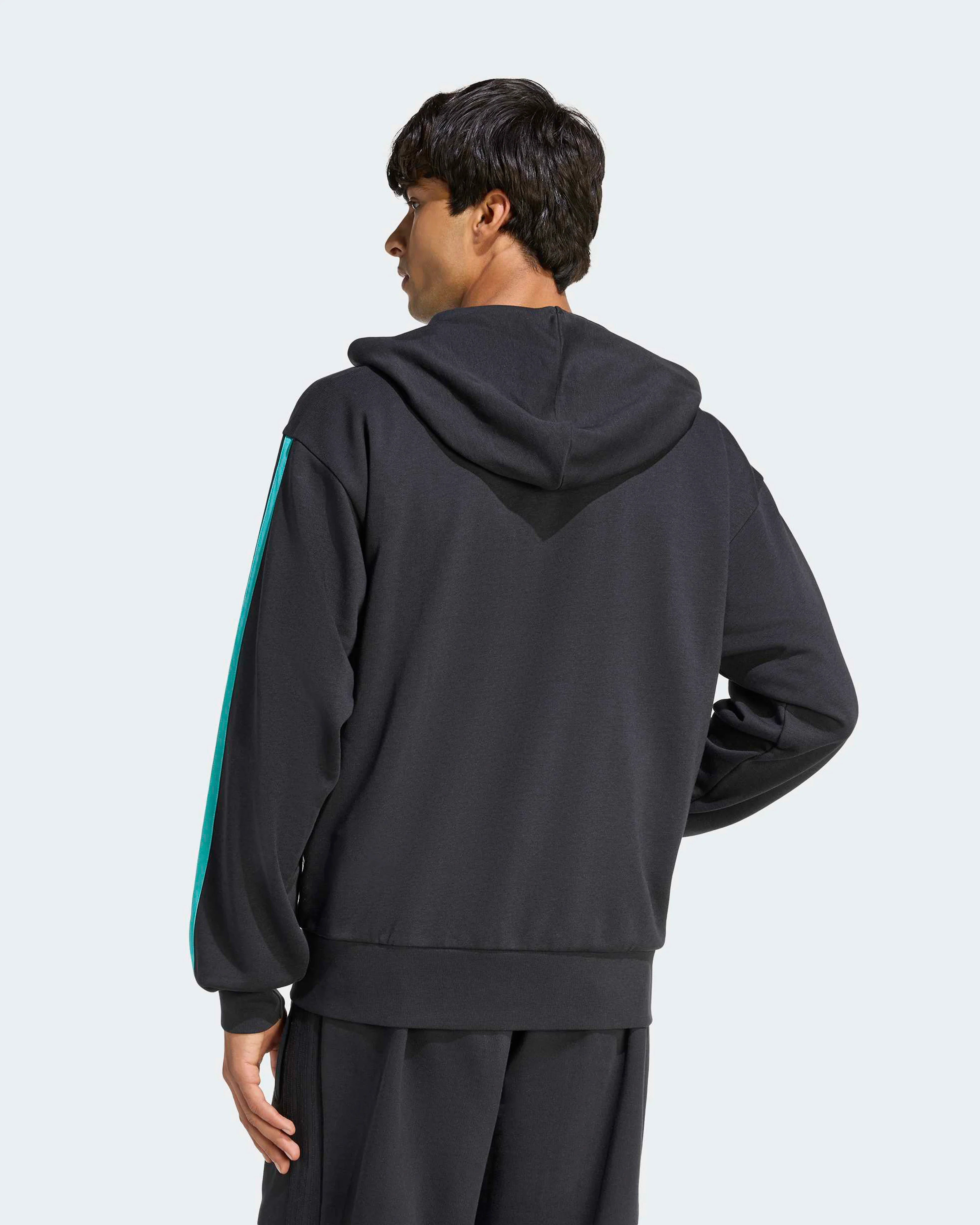 Mens DNA Full-Zip Hoody Black - Image 2