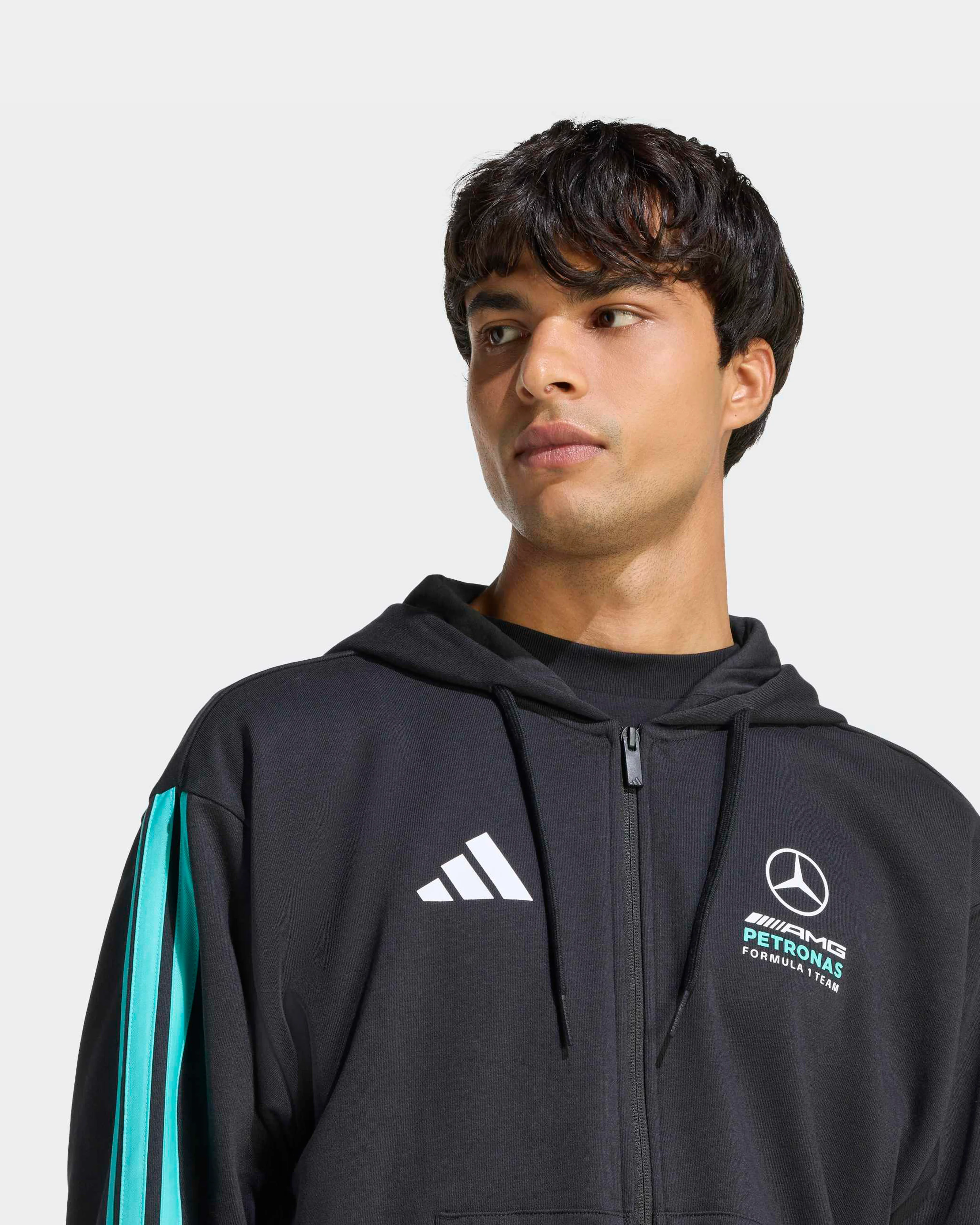 Mens DNA Full-Zip Hoody Black - Image 4