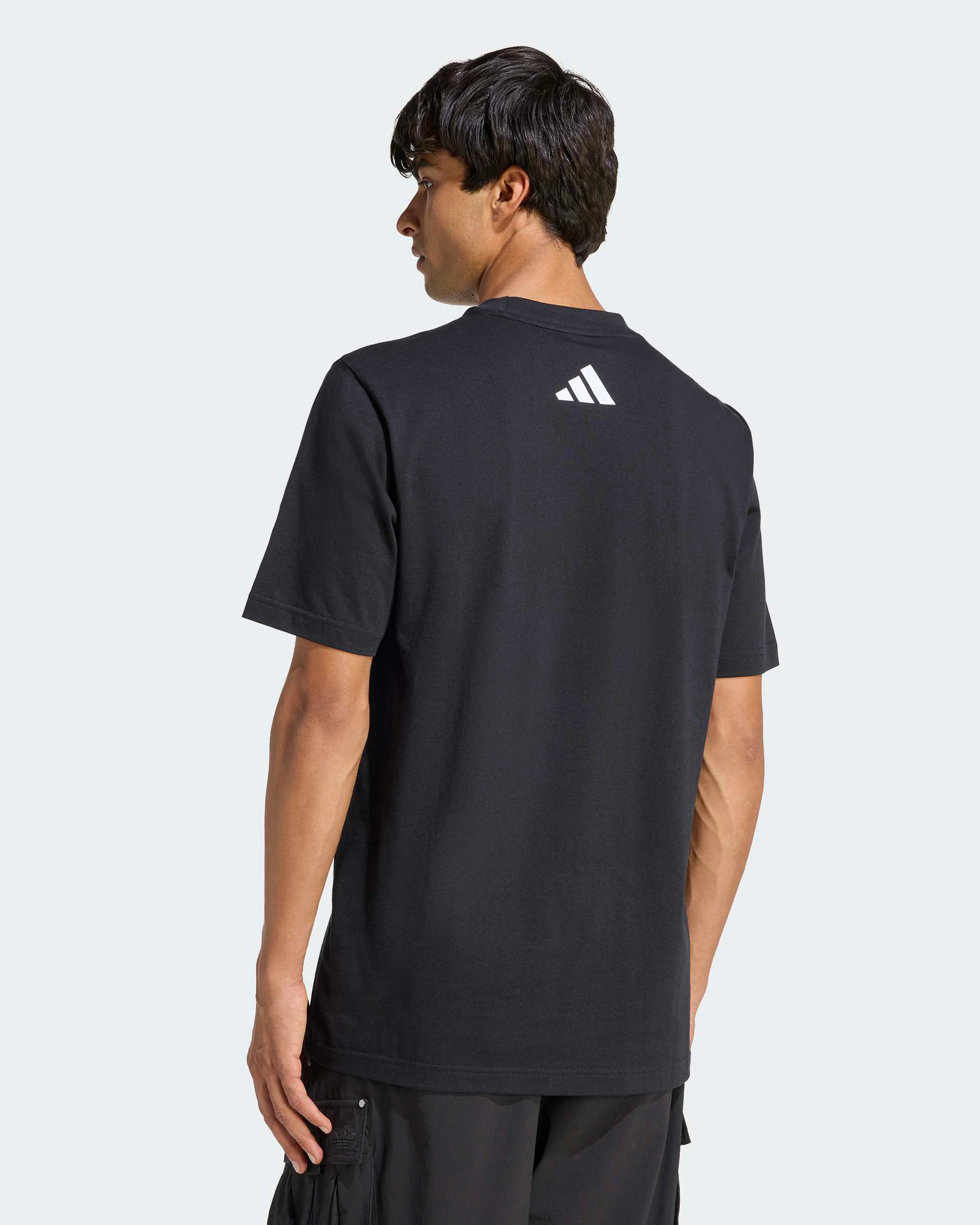 Mens DNA Graphic T-shirt Black - Image 2