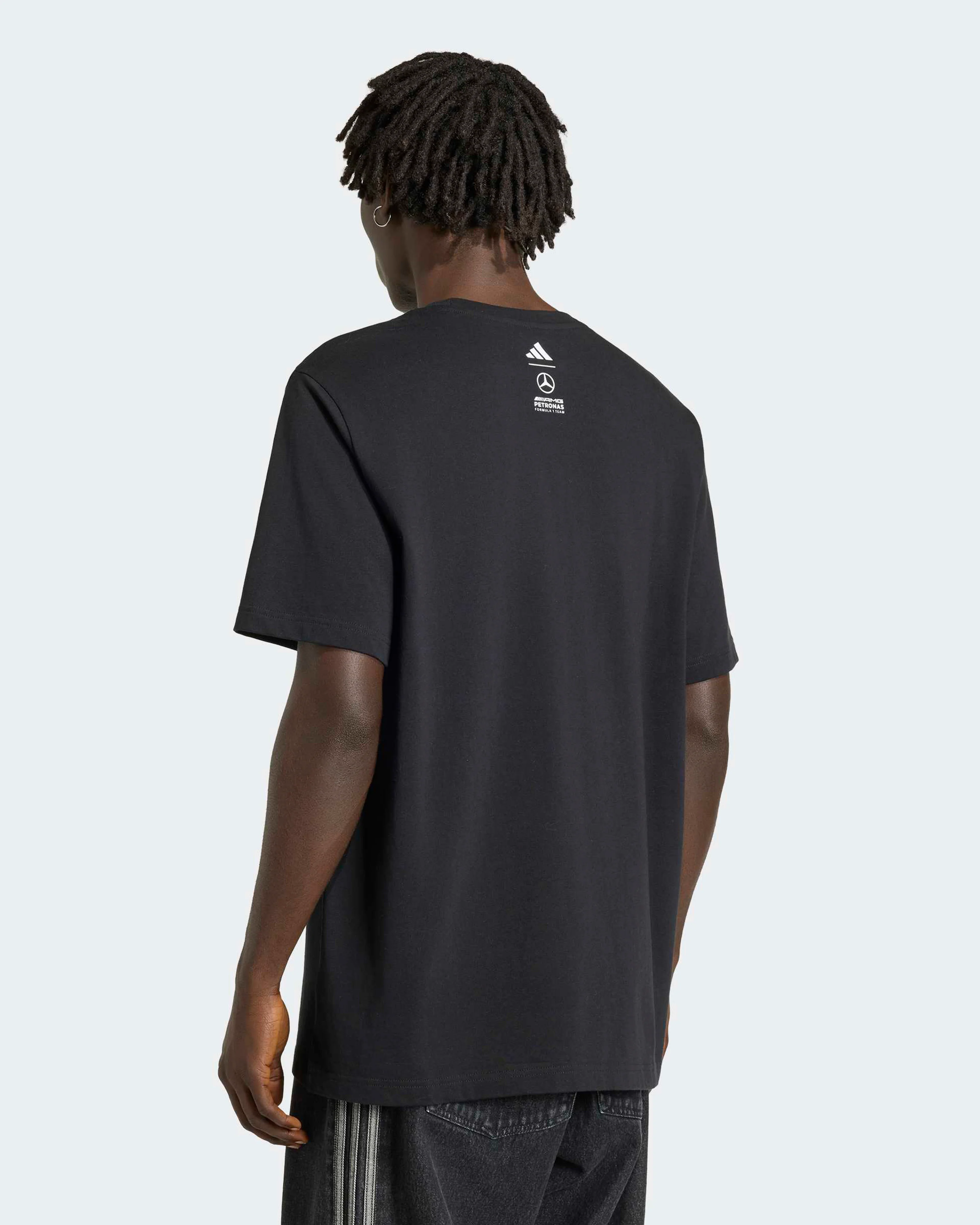 Mens George Russell Graphic T-shirt Black - Image 2