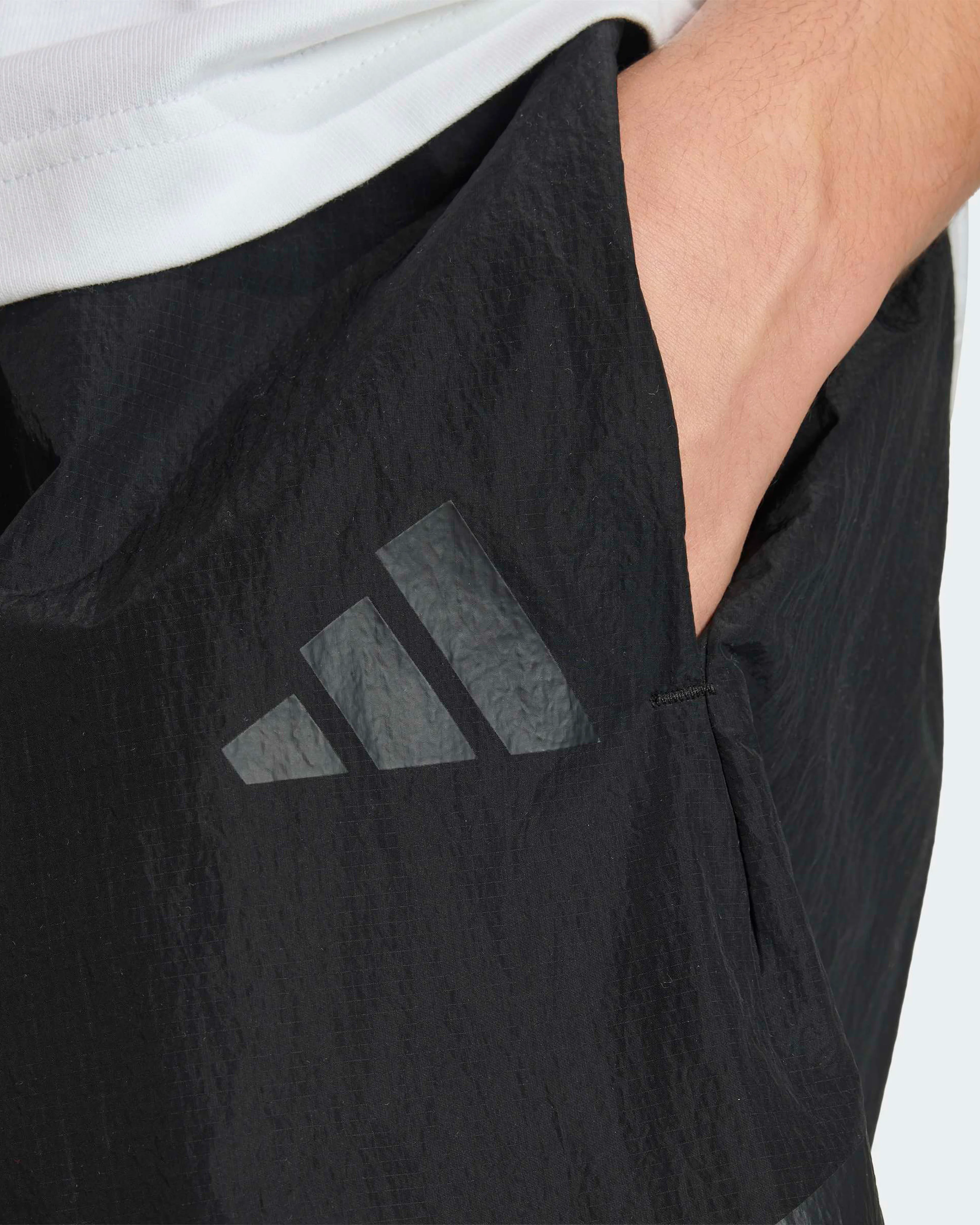 Mens Lights Out Shorts Black - Image 5