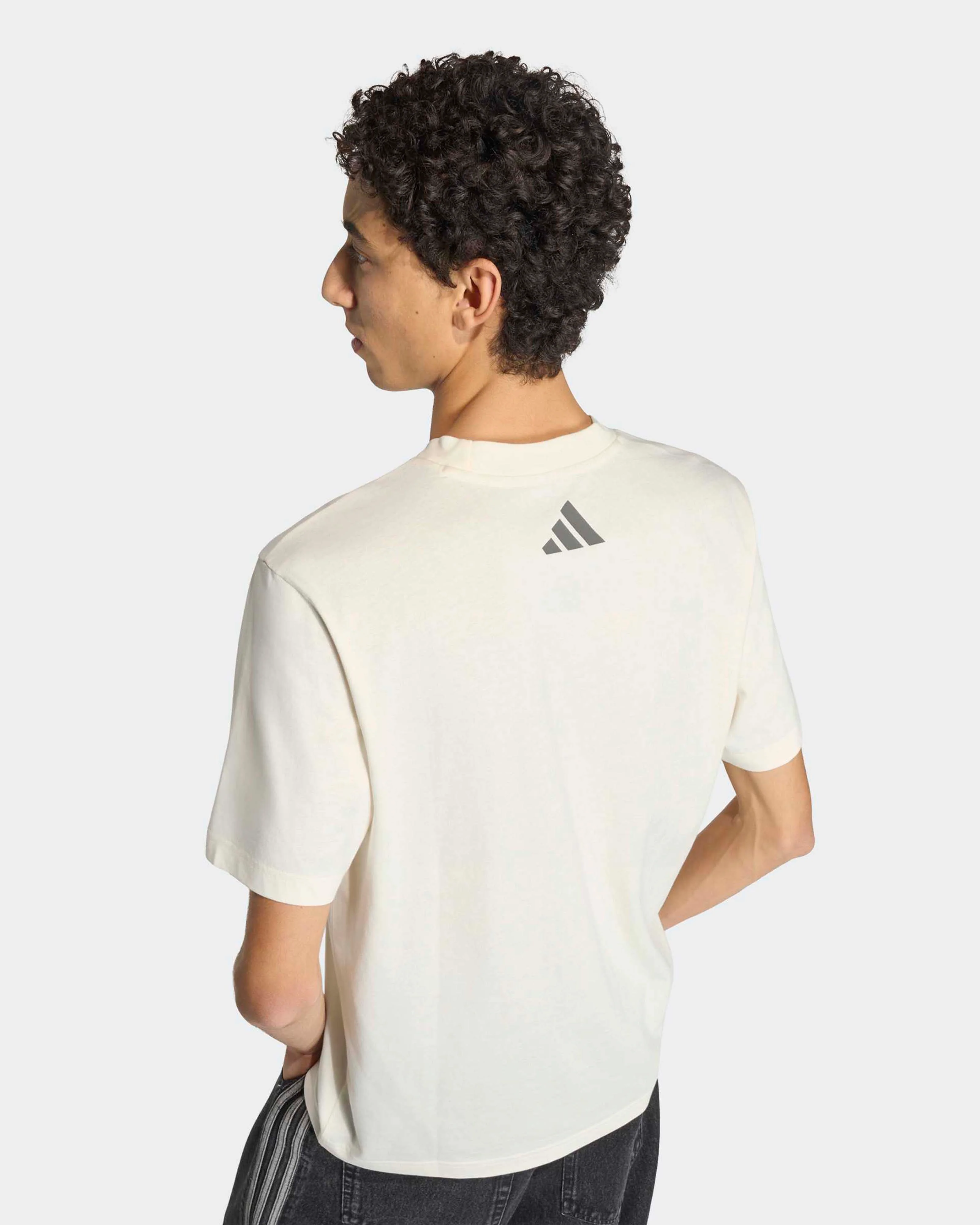 Mens Silver Arrows Heritage Logo T-shirt Off White - Image 5