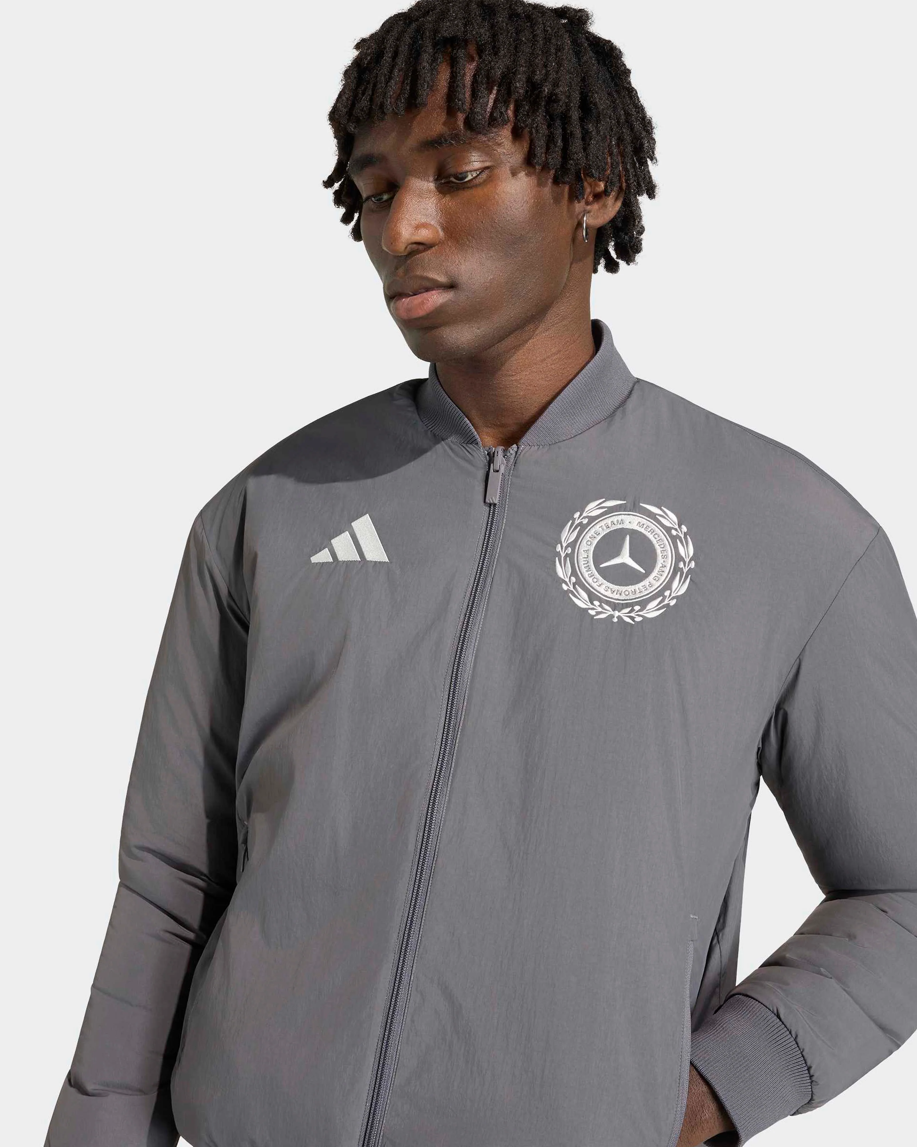 Mens Silver Arrows Icon Jacket Grey - Image 4