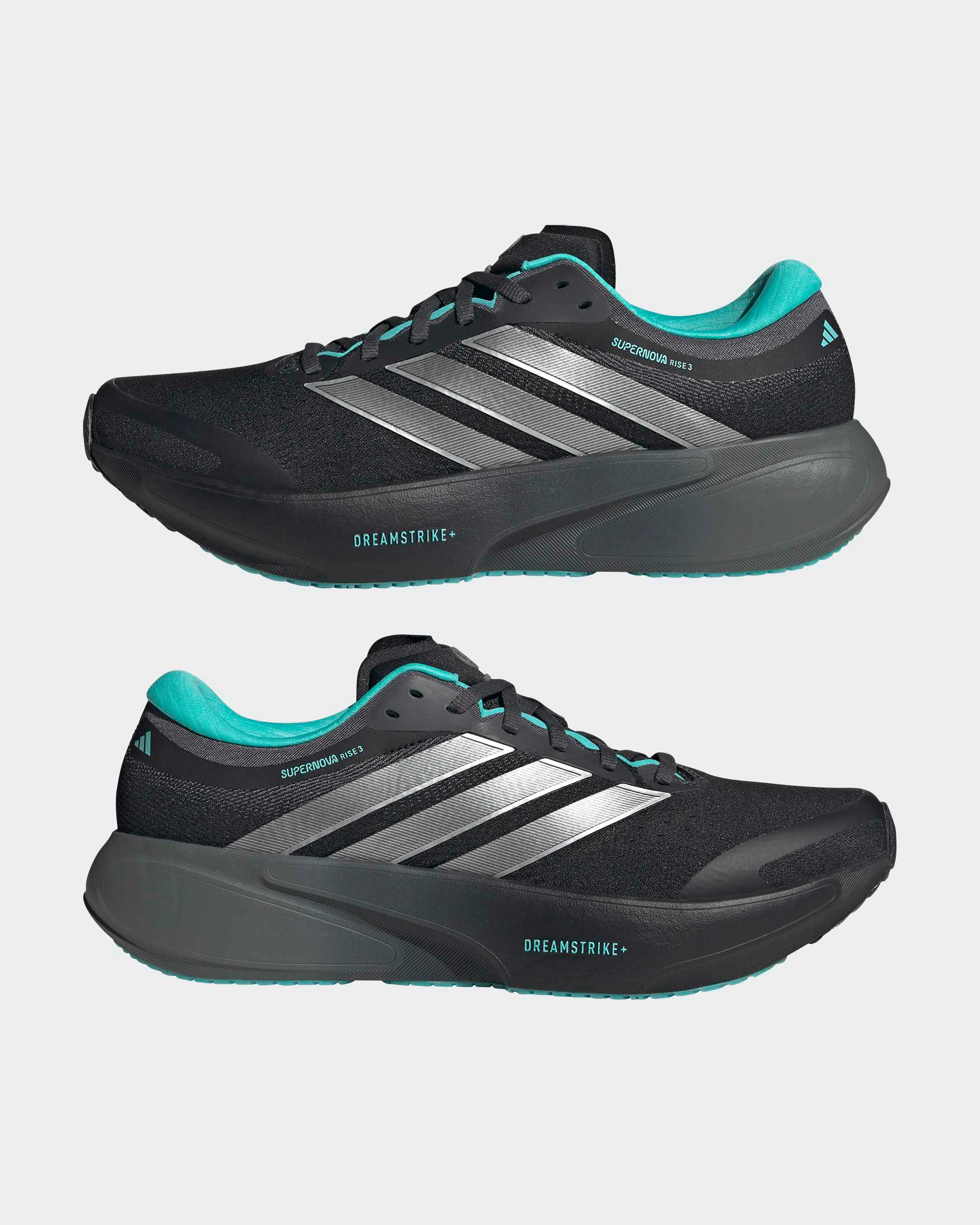 Mens Supernova Rise 3 Shoes Black - Image 9