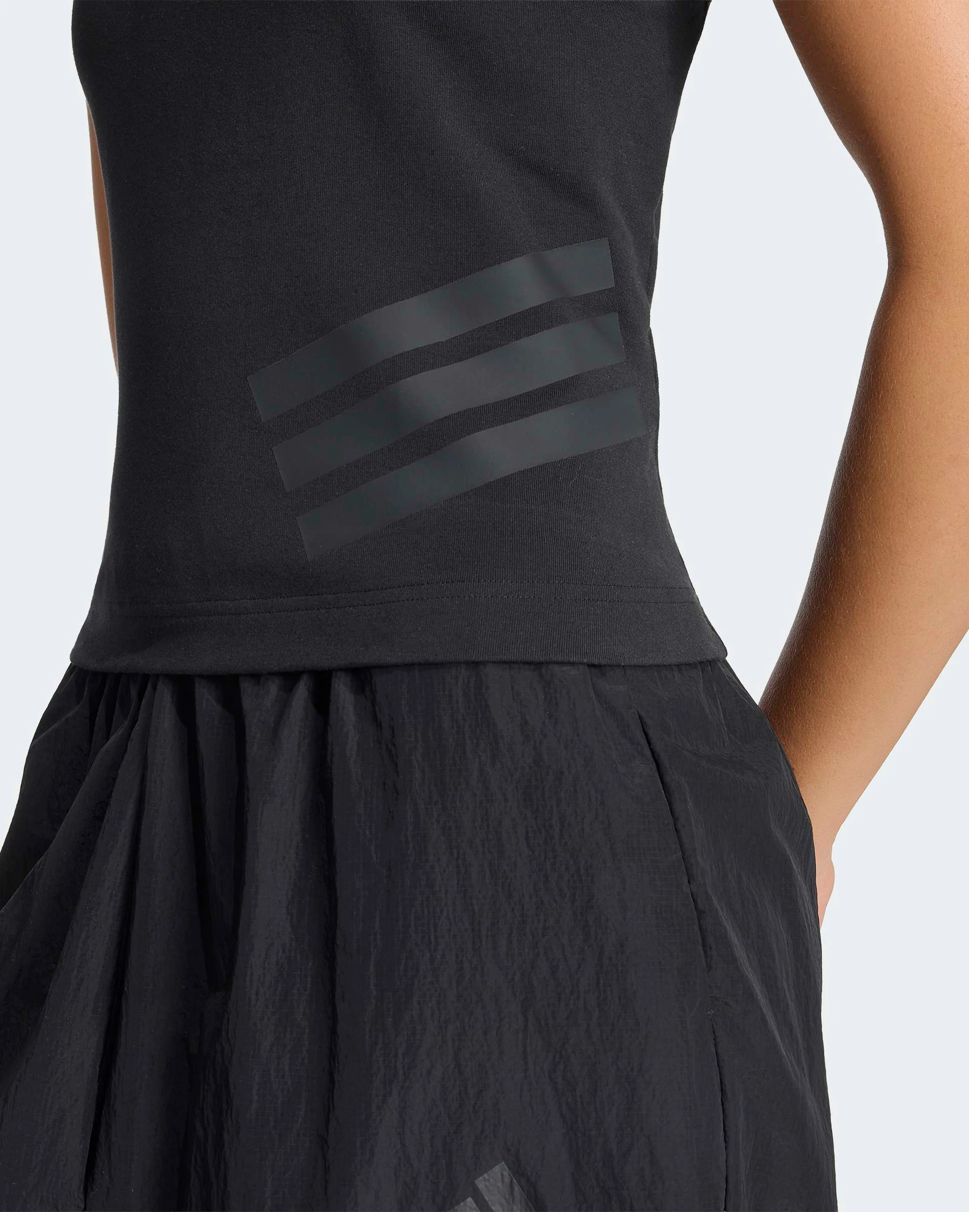Womens Lights Out Tank Top Black - Image 5