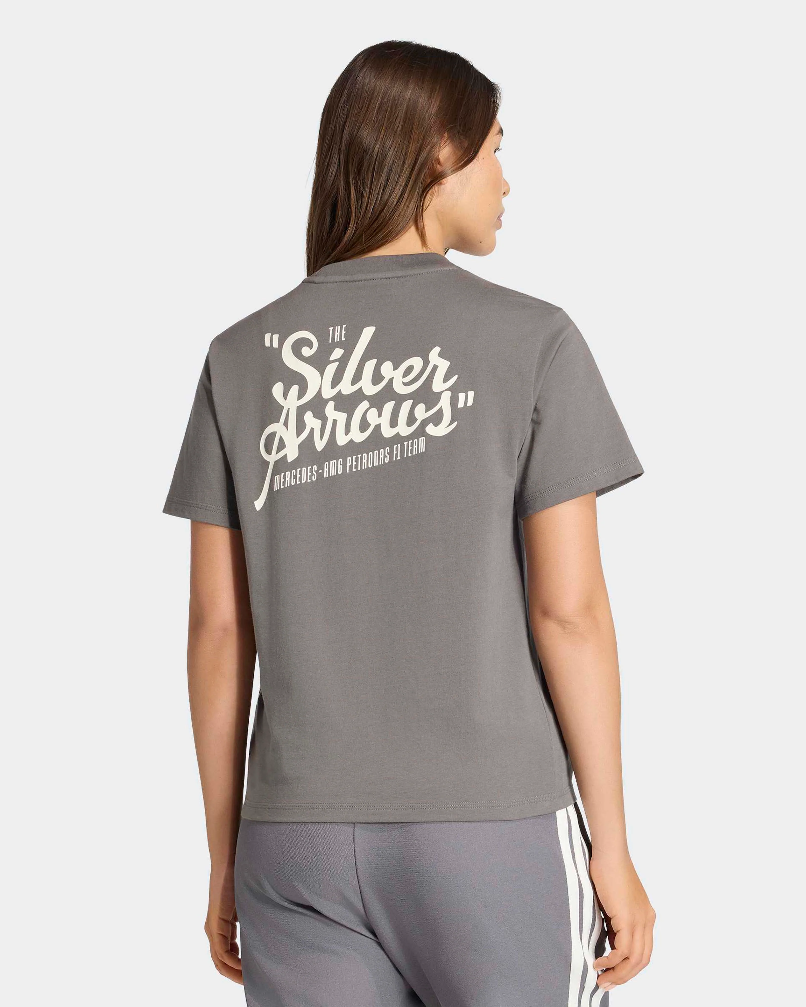 Womens Silver Arrows Heritage T-shirt Grey - Image 2