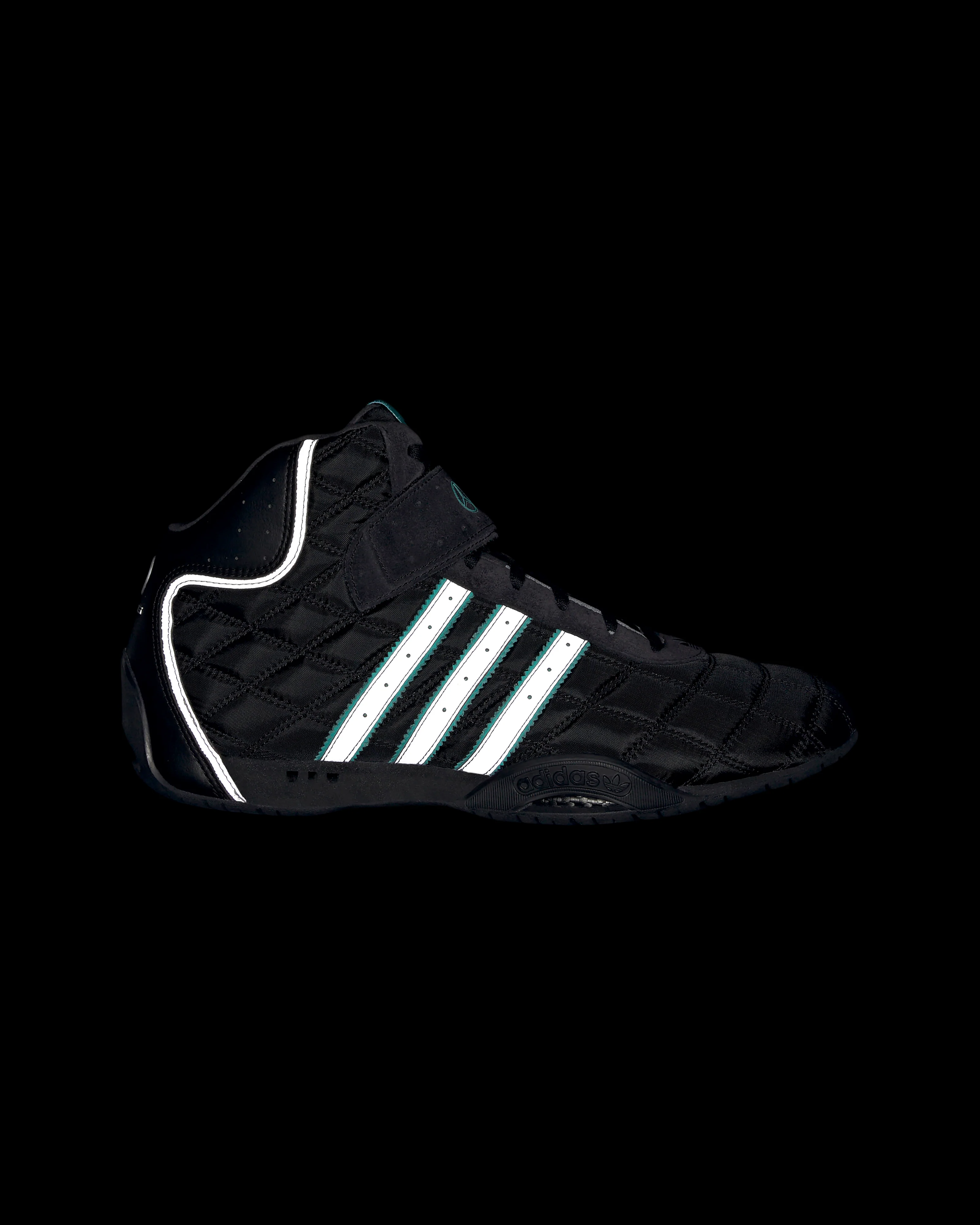 Adi Racer Hi Shoes Black - Image 3
