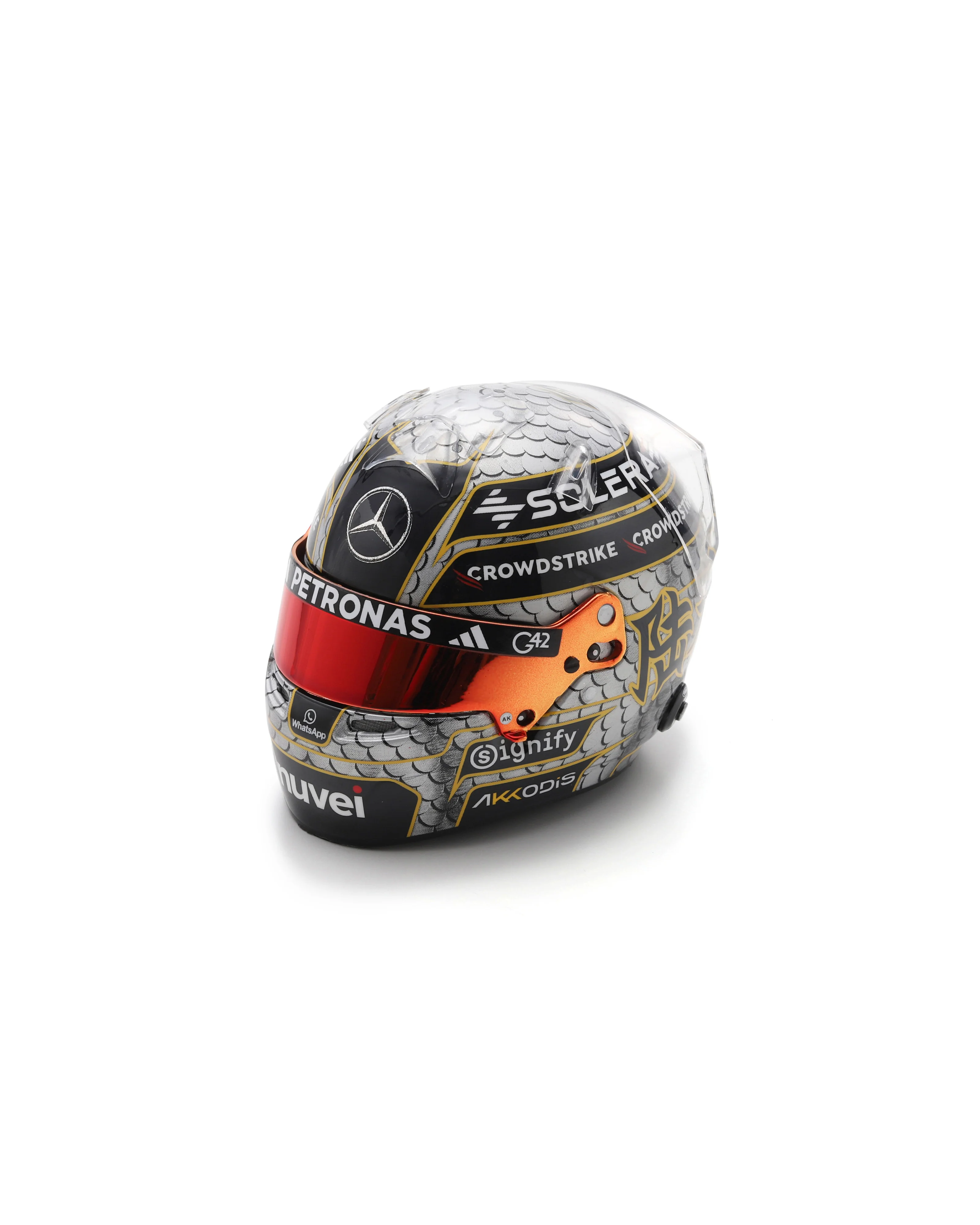 George Russell Chinese GP 2025 Sparks Helmet 1:5 - Image 7