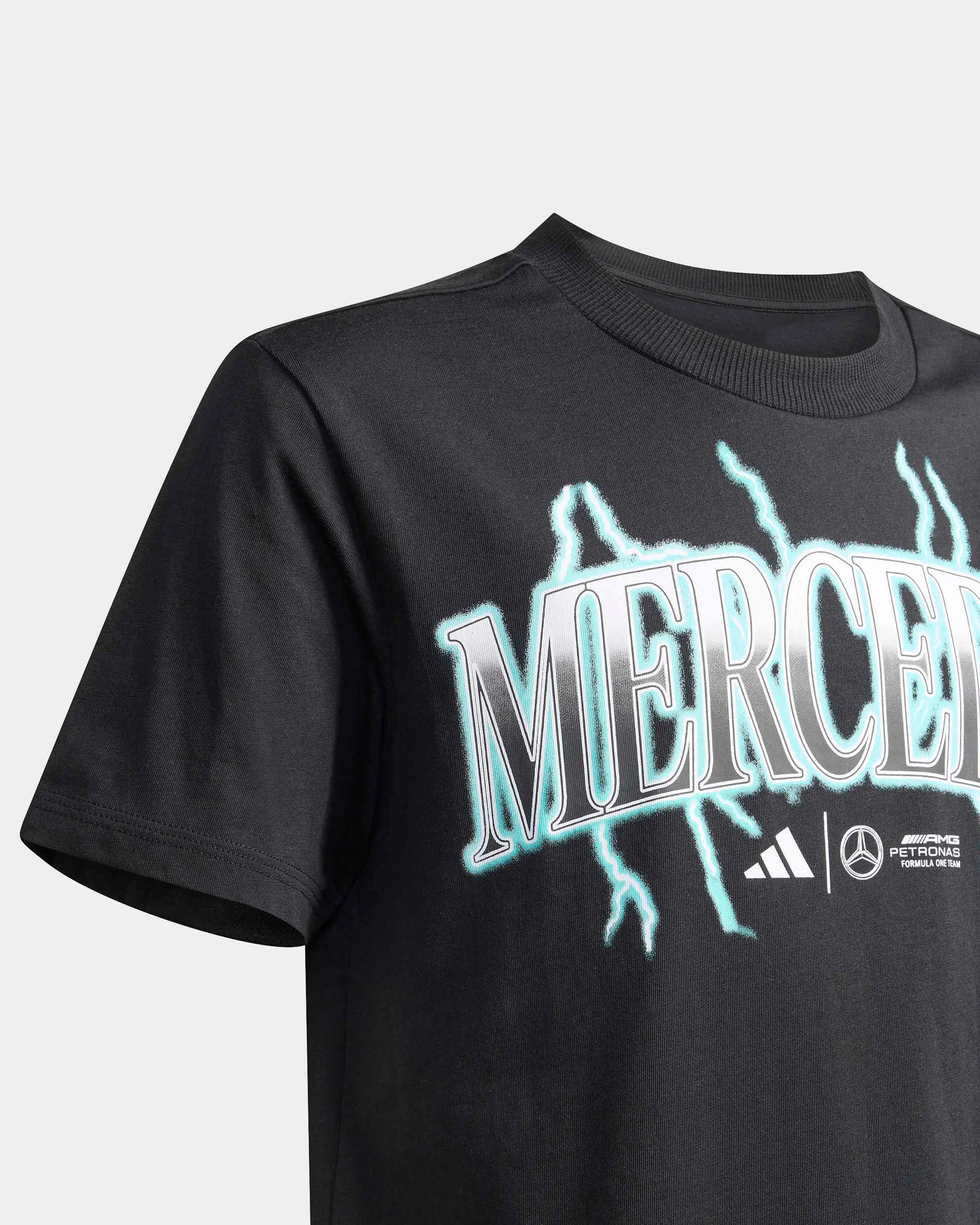 Kids Mercedes Graphic T-shirt Black - Image 3