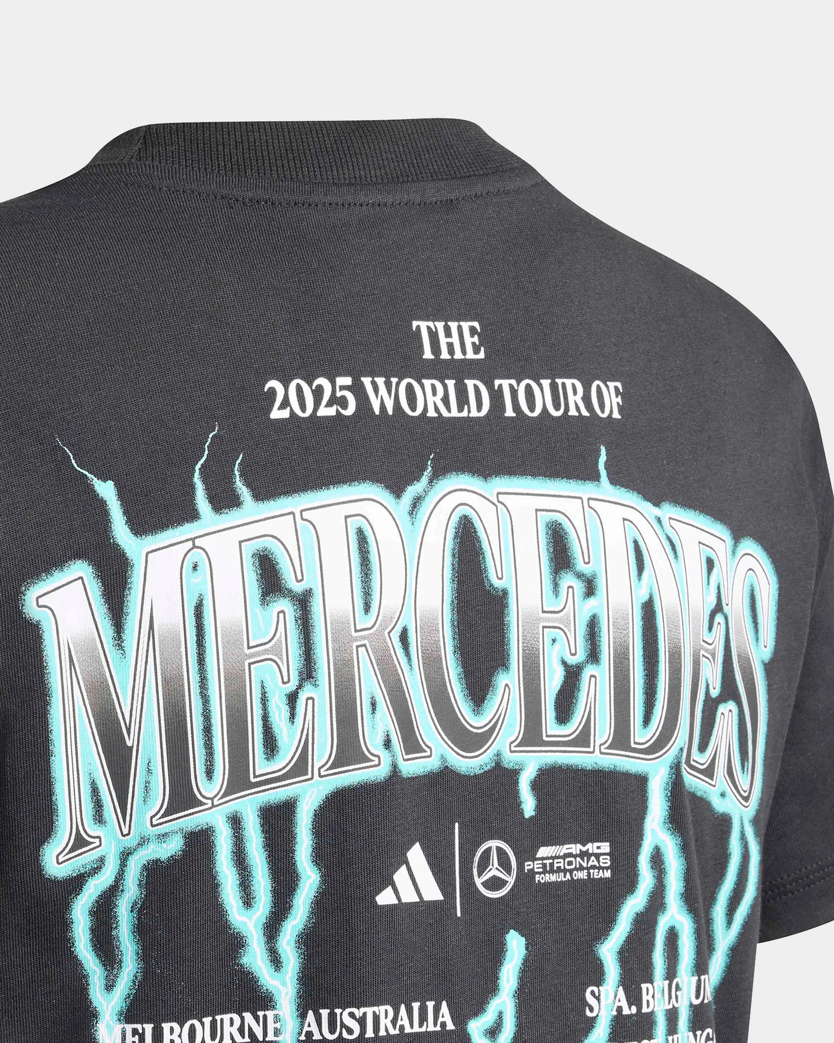 Kids World Tour Graphic T-shirt Black - Image 5