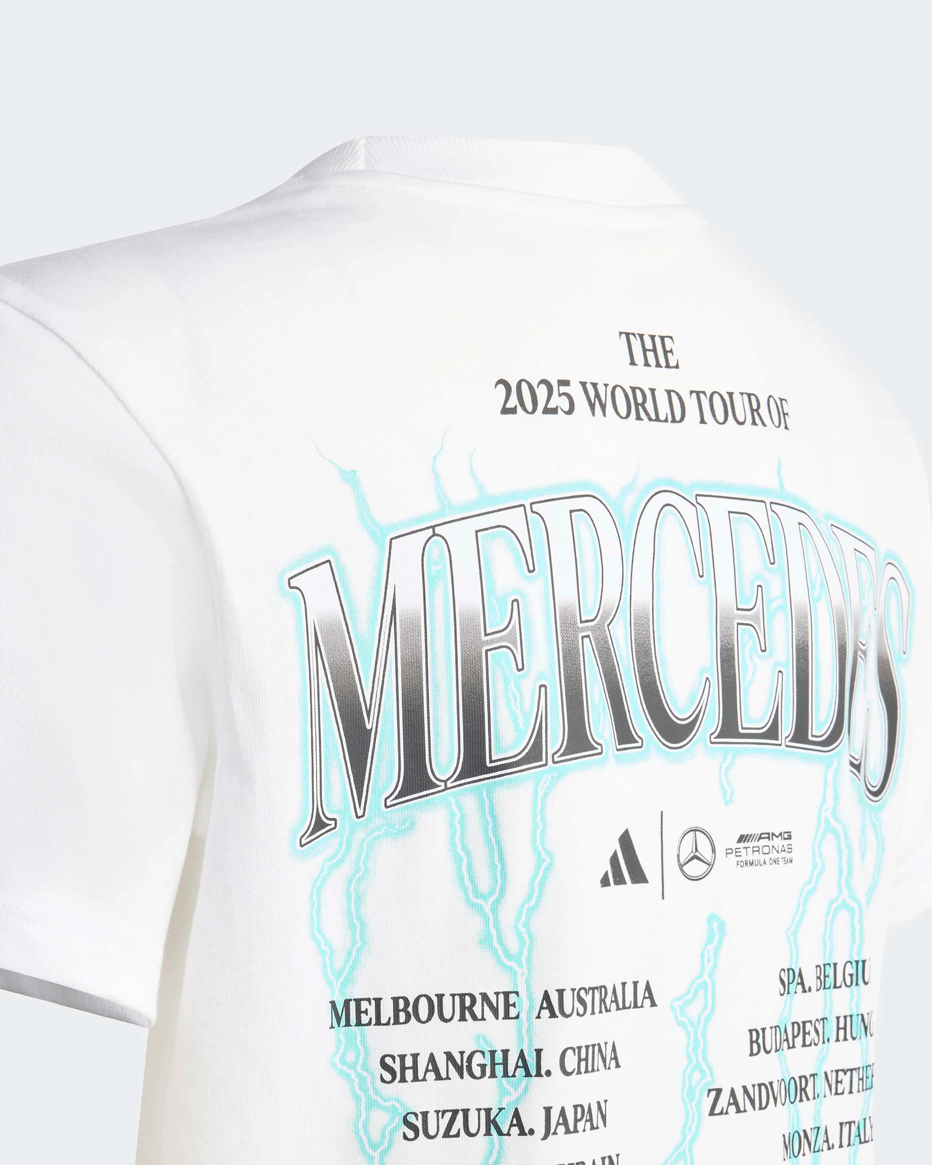 Kids World Tour Graphic T-shirt White - Image 3