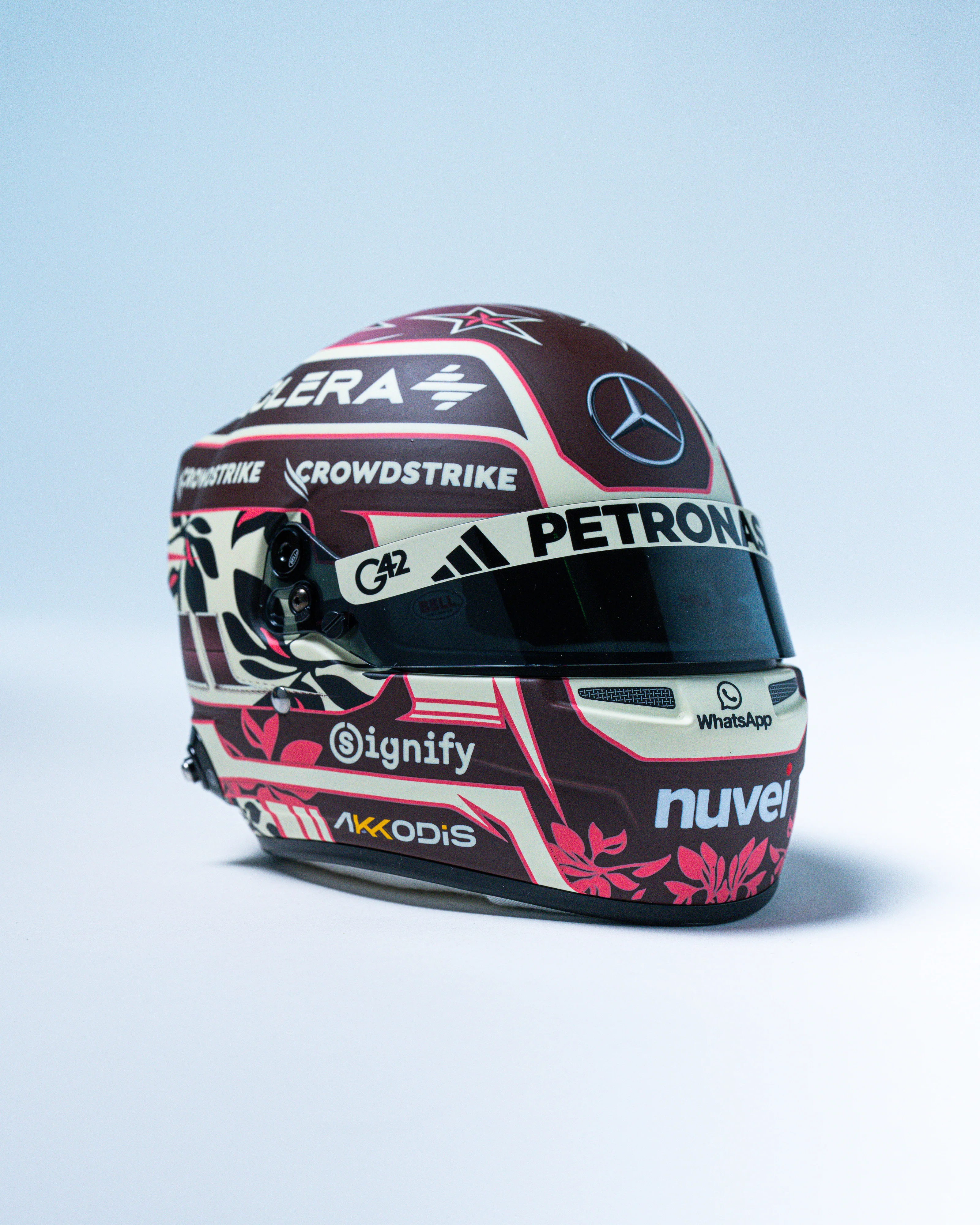 Kimi Antonelli 2025 Miami Mini Bell Helmet Replica 1:2 - Image 5
