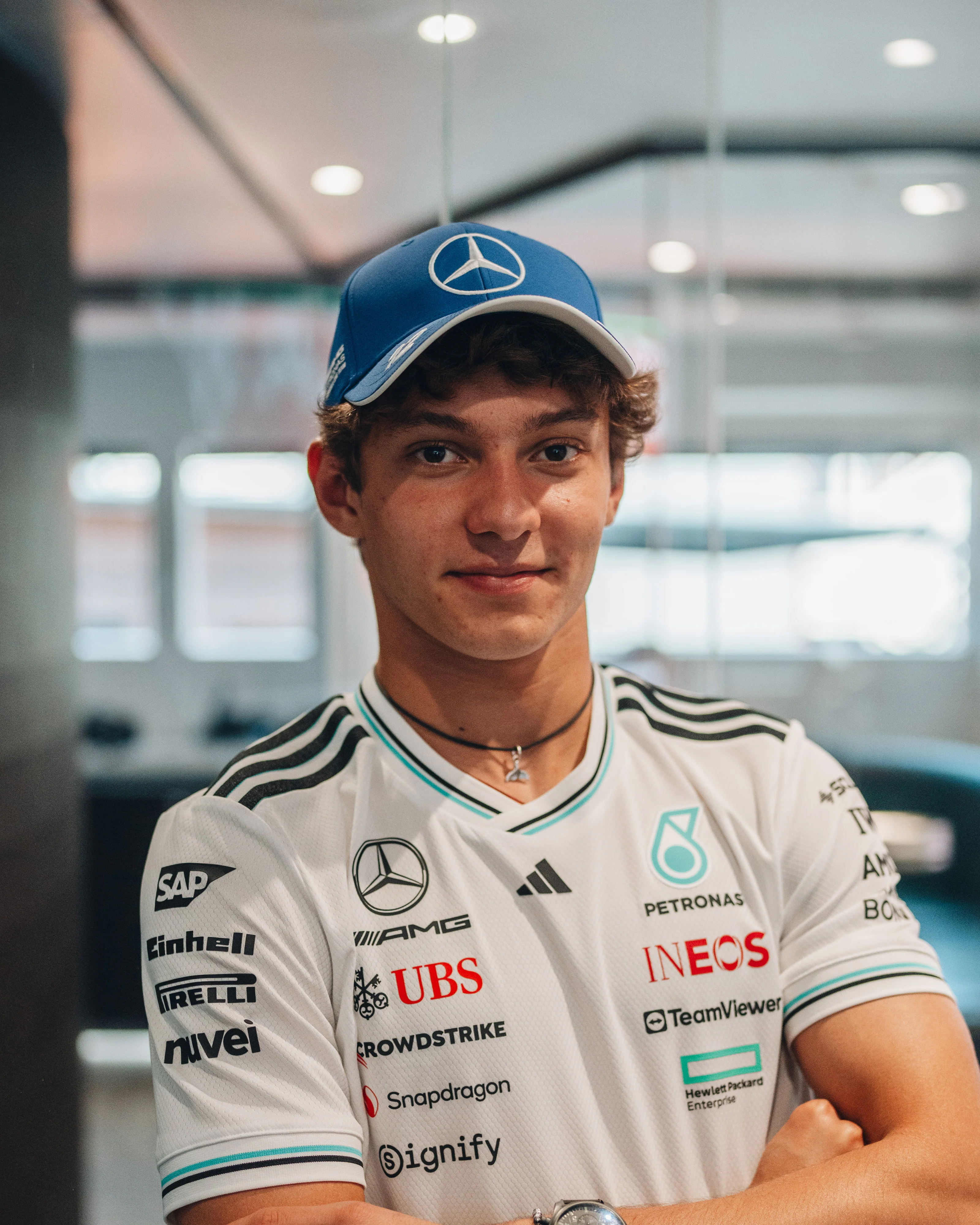 Kimi Antonelli 2025 Team Driver Cap Blue - Image 2