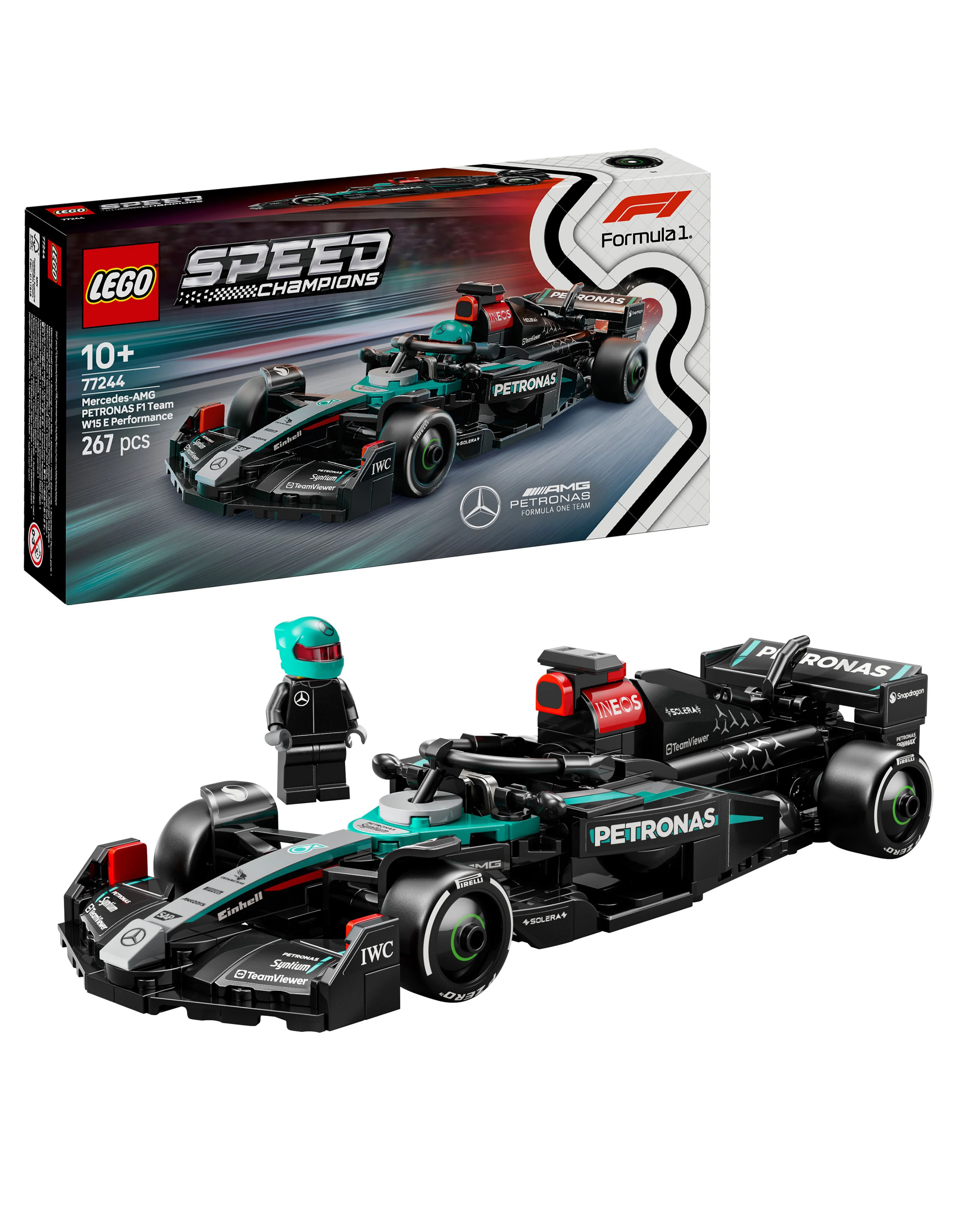 LEGO® Speed Champions Mercedes-AMG F1 W15 Race Car - Image 3