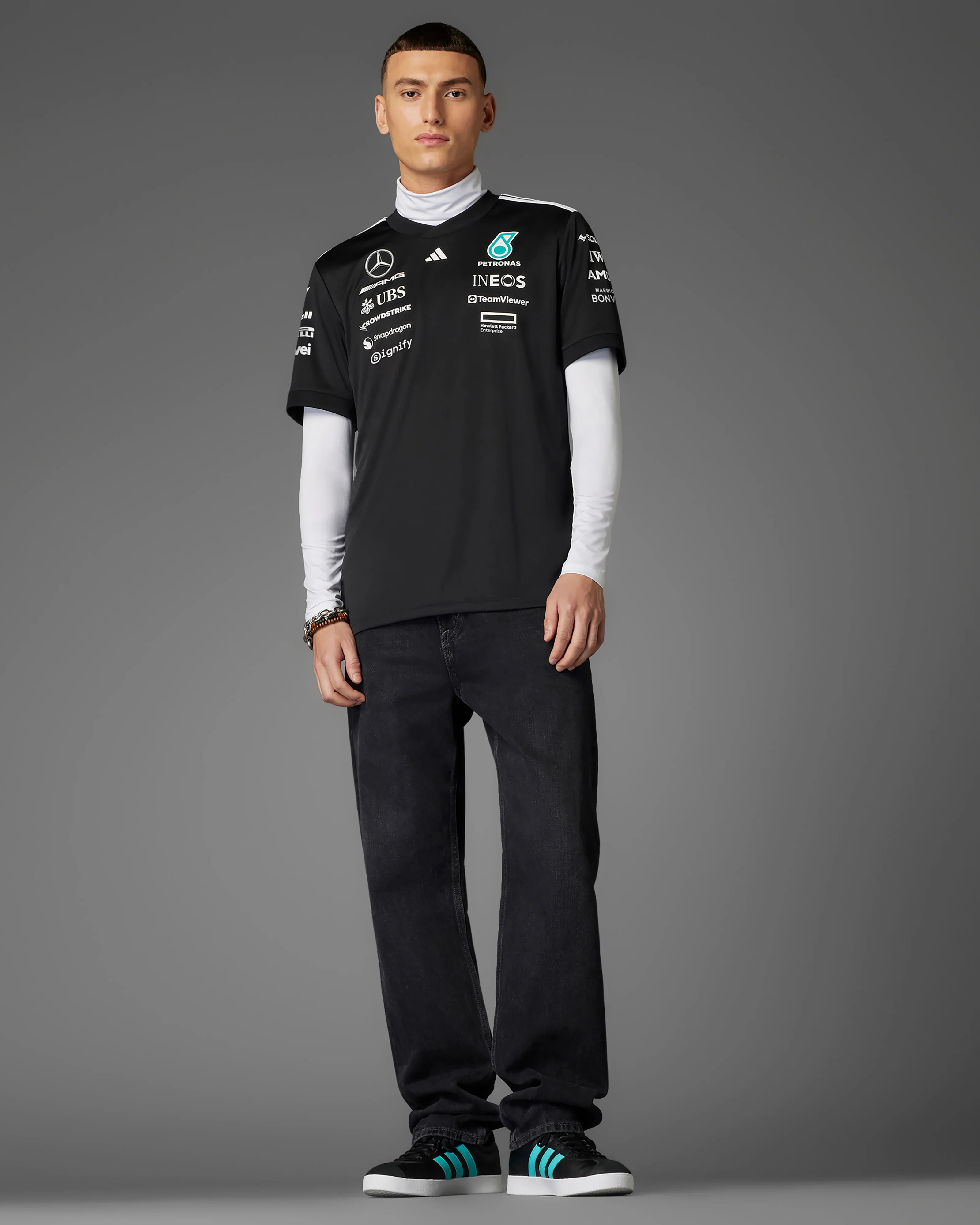 Mens 2025 Team Driver Tee Black - Image 4