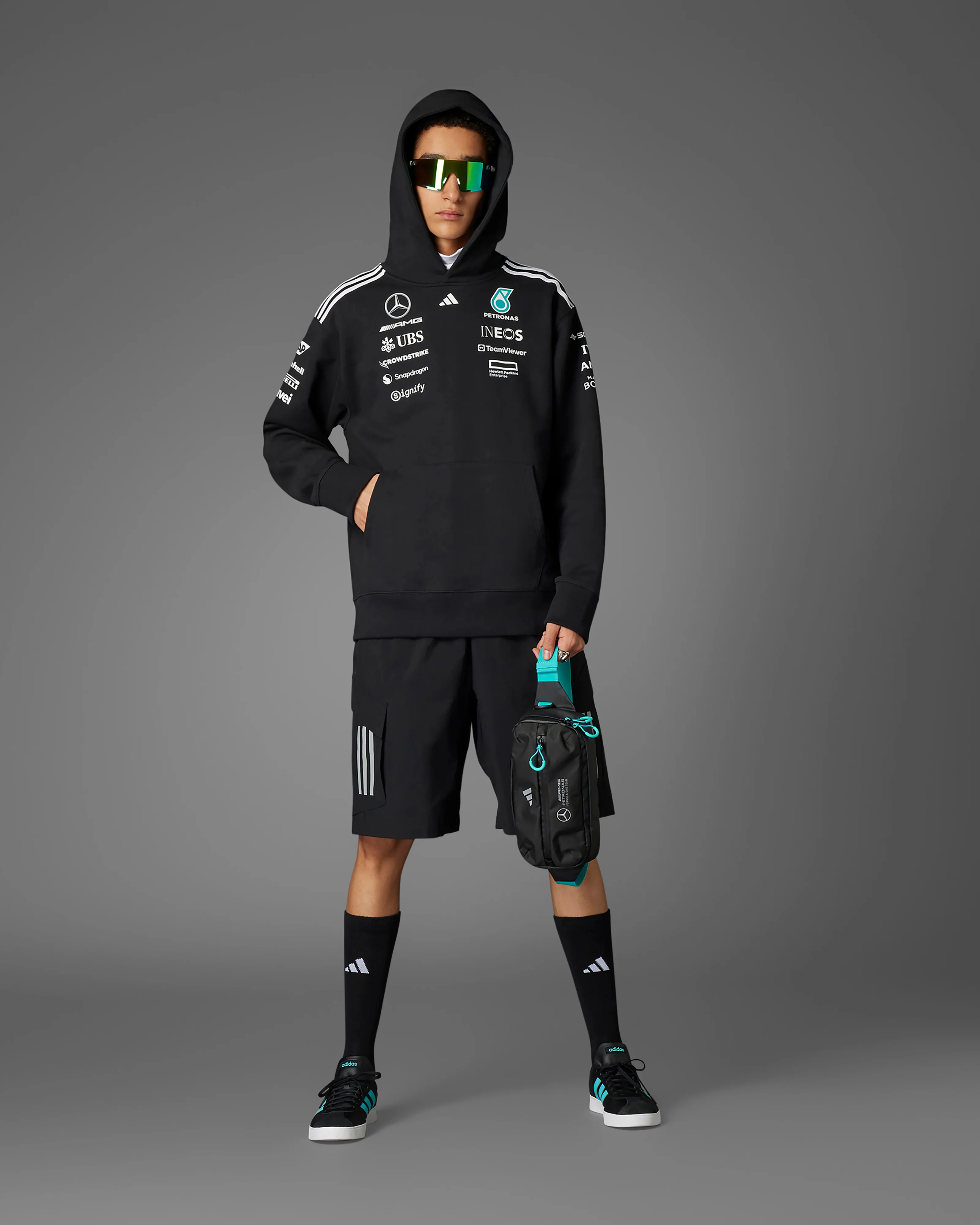 Mens 2025 Team Hoody Black - Image 3
