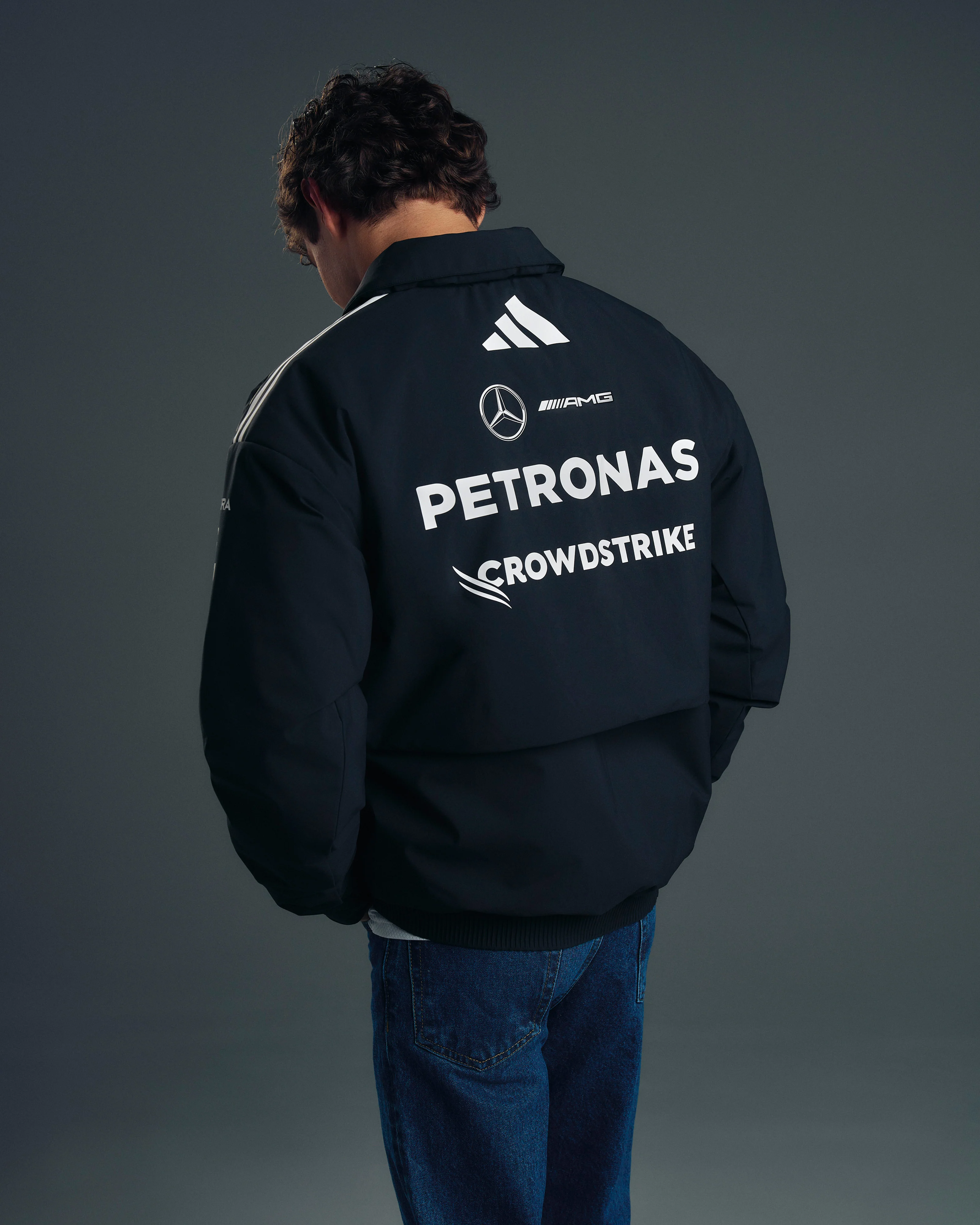 Mens 2025 Team Jacket Black - Image 2