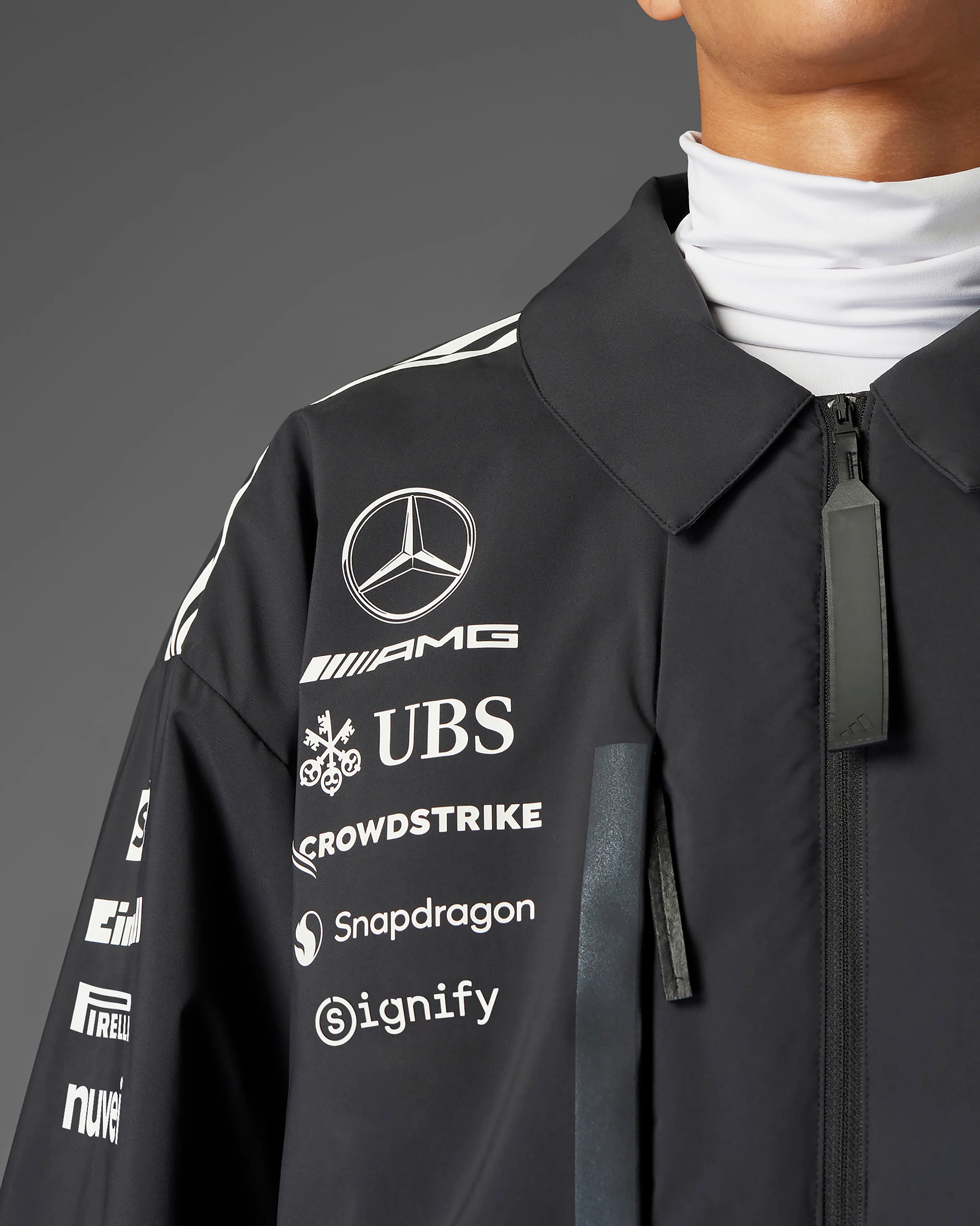 Mens 2025 Team Jacket Black - Image 4