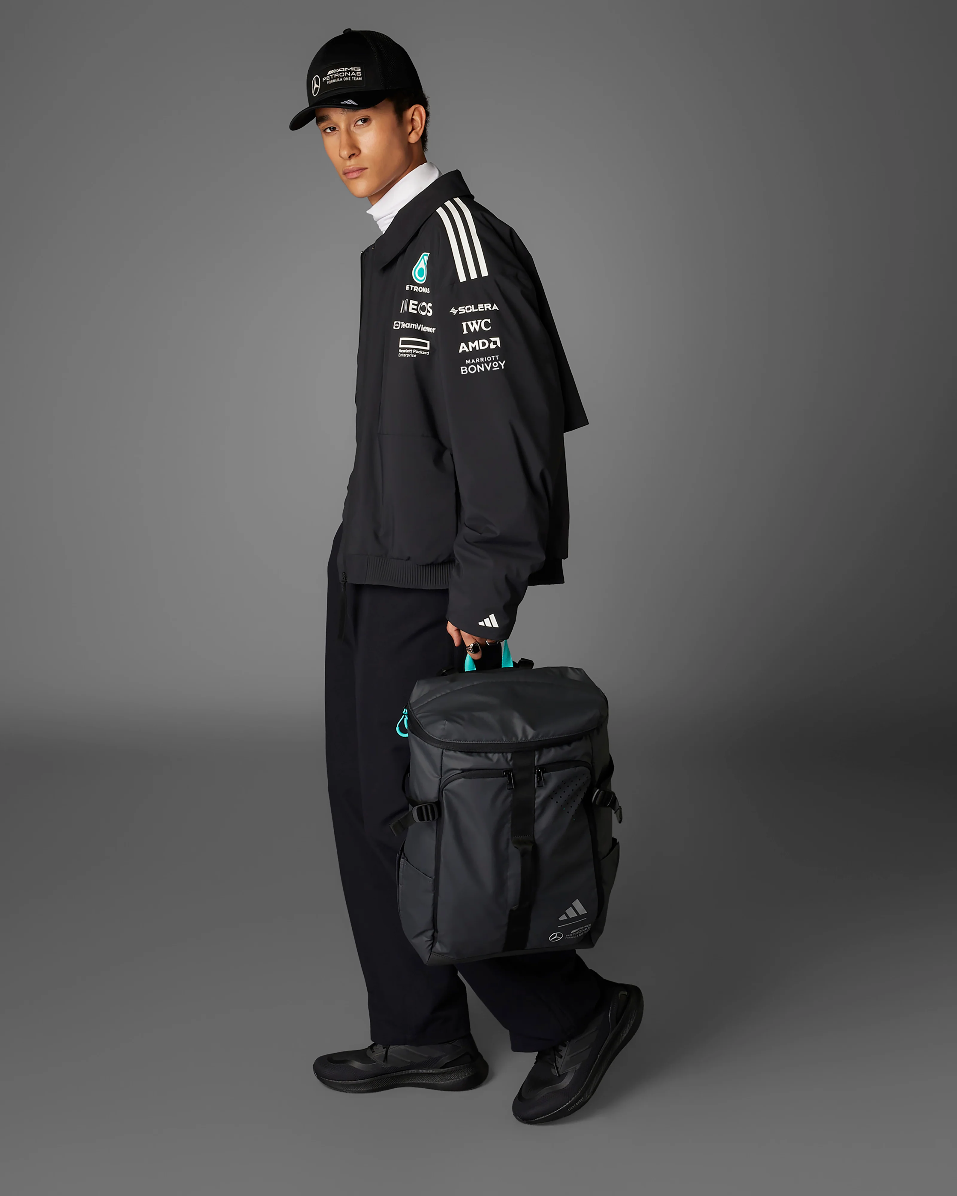 Mens 2025 Team Jacket Black - Image 7