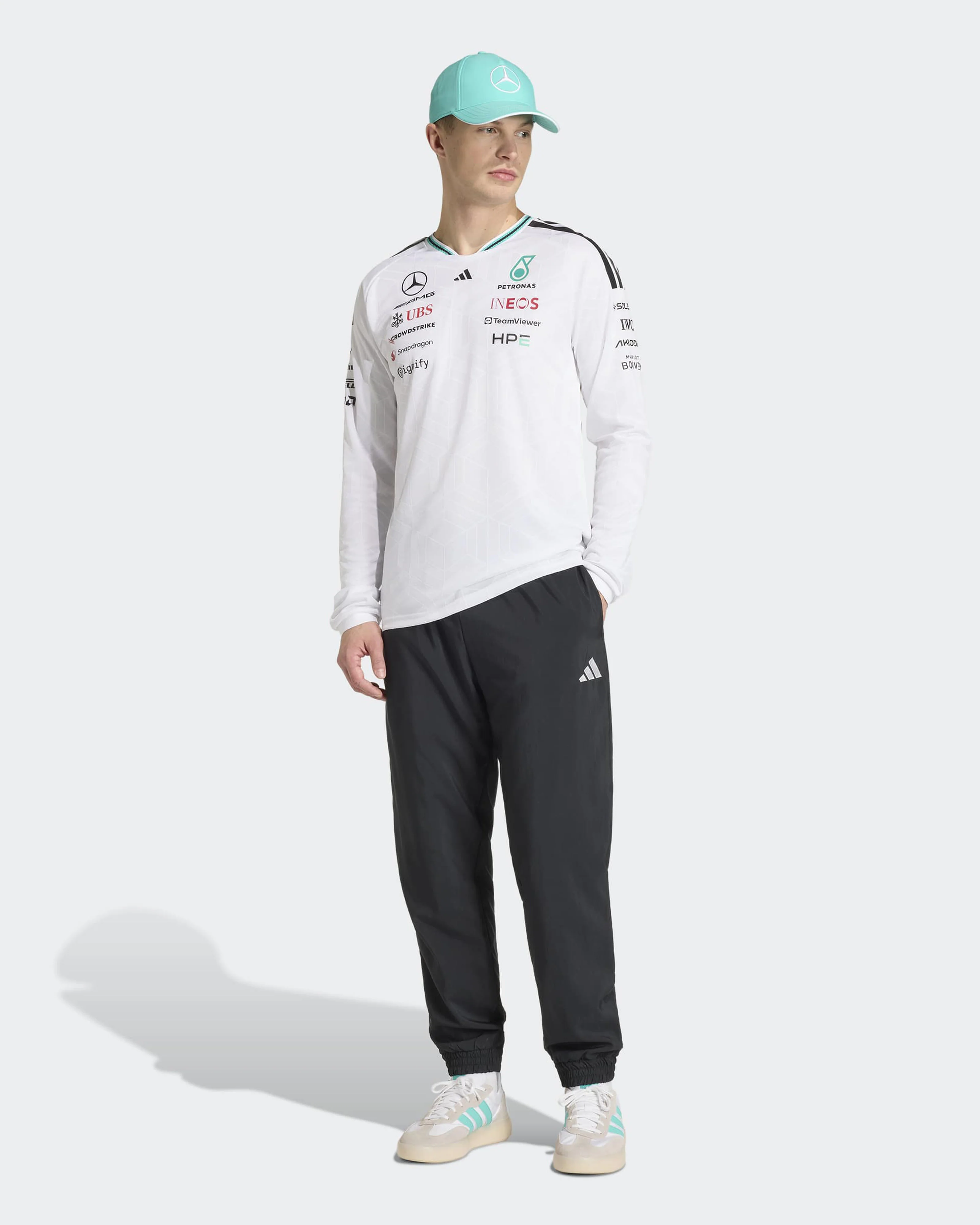Mens 2026 Authentic Long-Sleeve Driver Tee White - Image 5