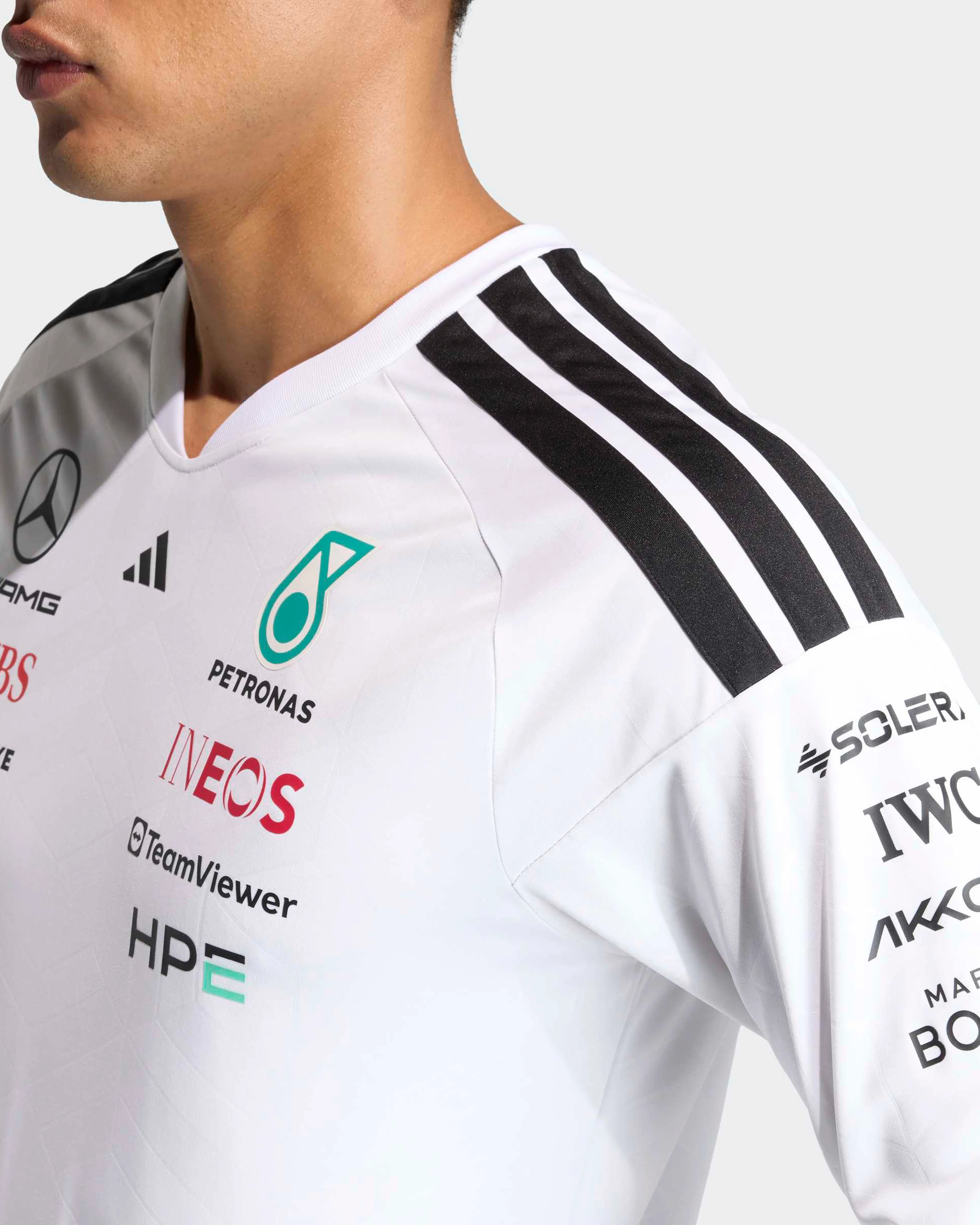 Mens 2026 Team Long-Sleeve Driver Tee White - Image 4