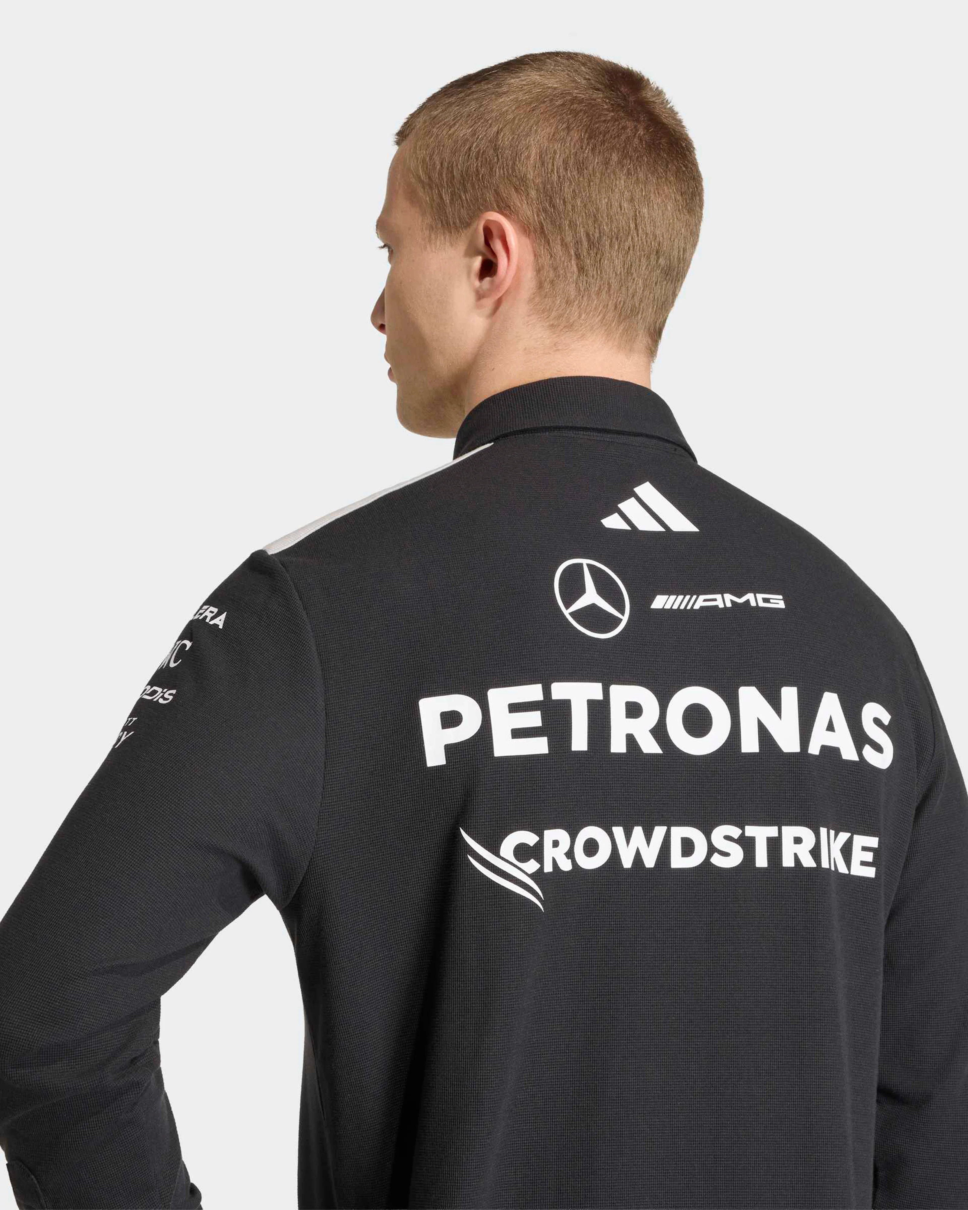 Mens 2026 Team Long-Sleeve Polo Black - Image 5