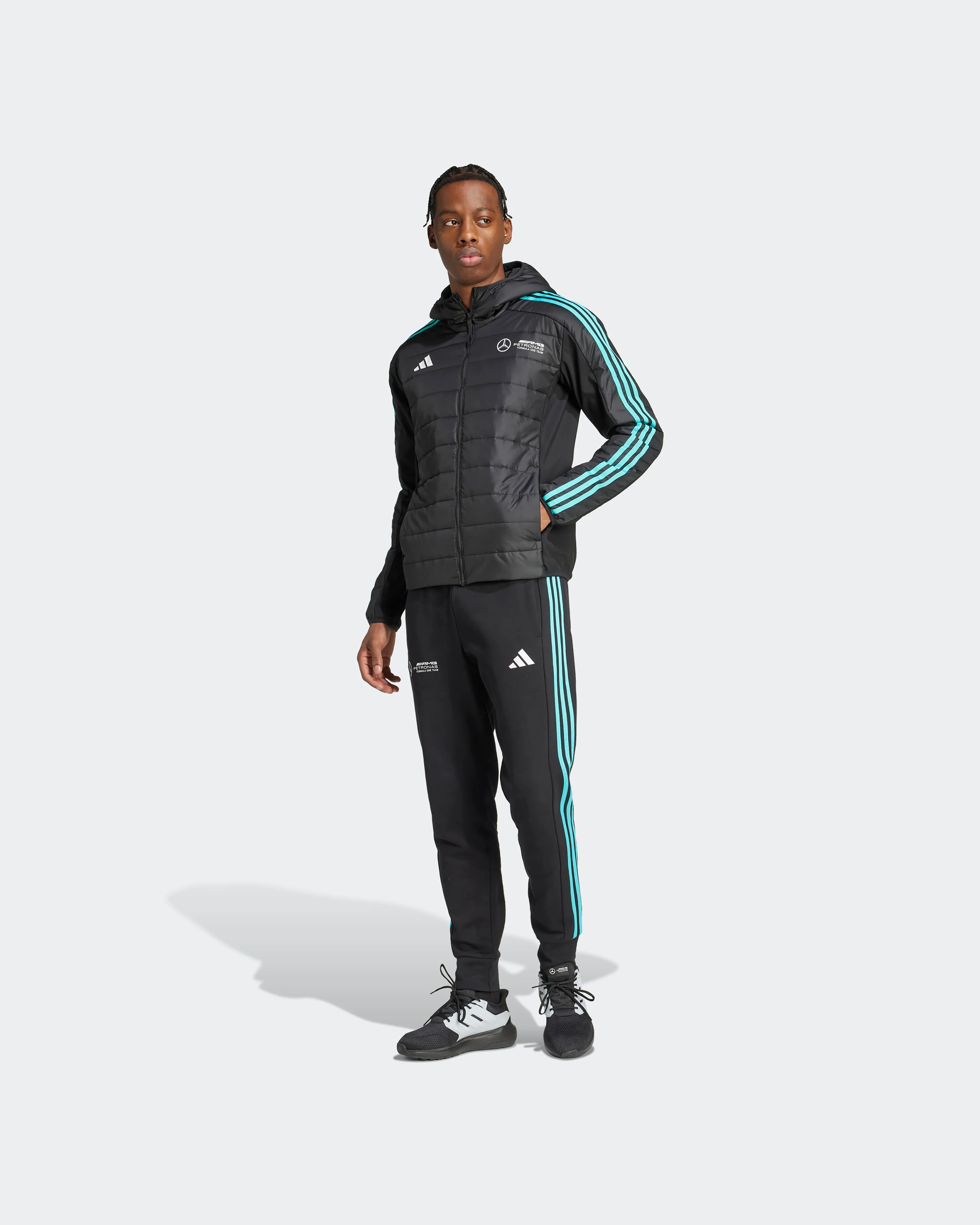 Mens DNA Puffer Jacket Black - Image 3