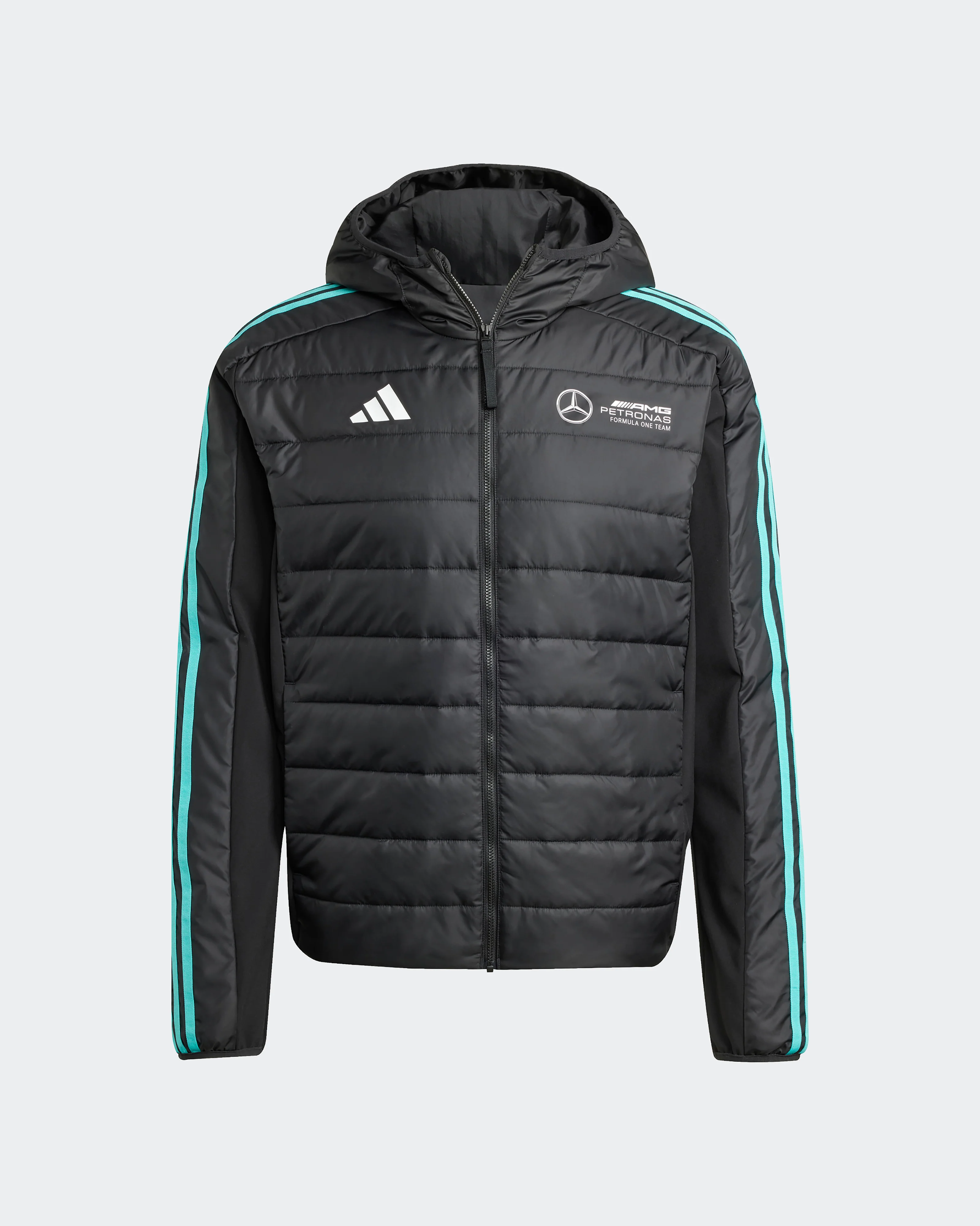 Mens DNA Puffer Jacket Black - Image 5