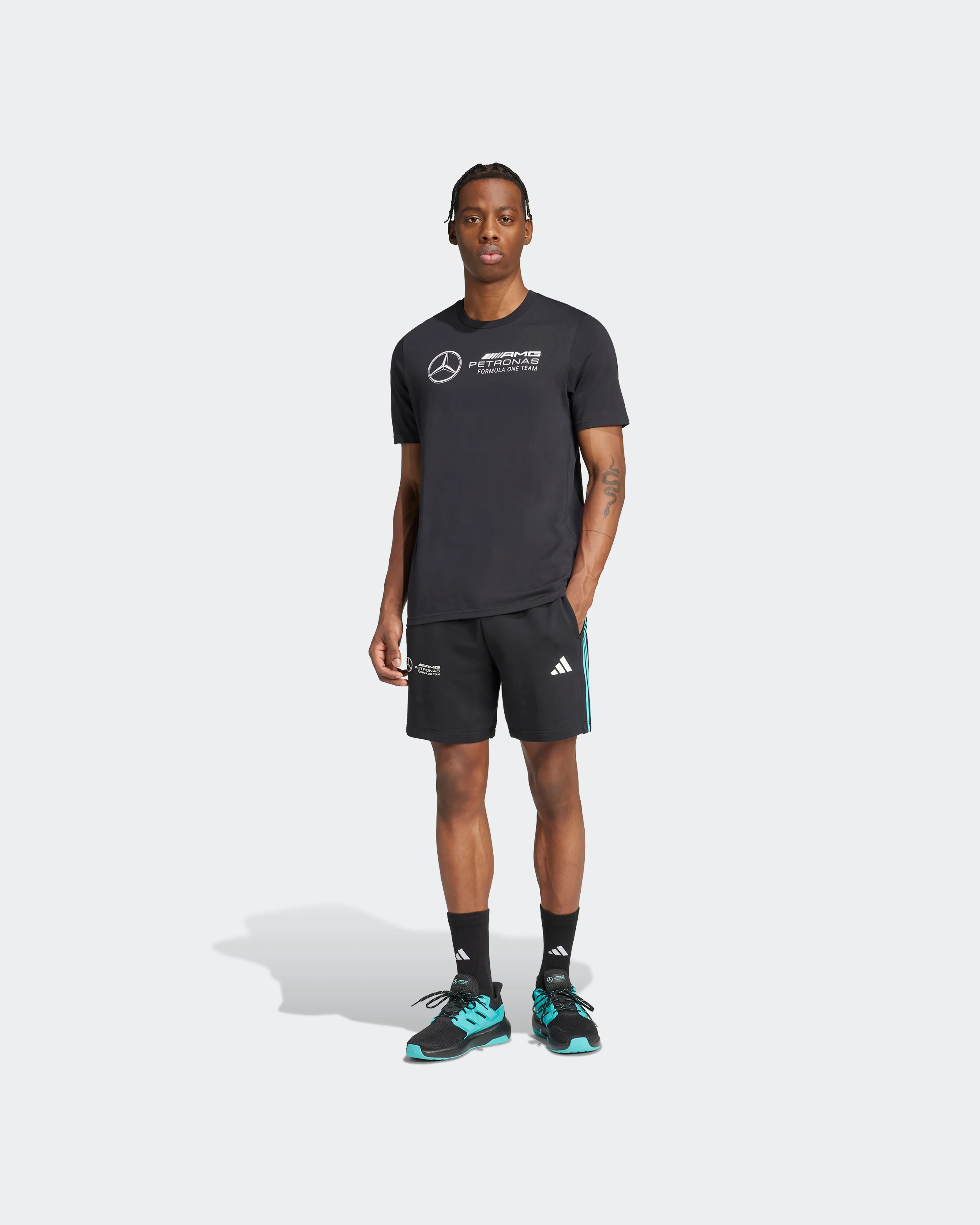 Mens DNA Shorts Black - Image 3