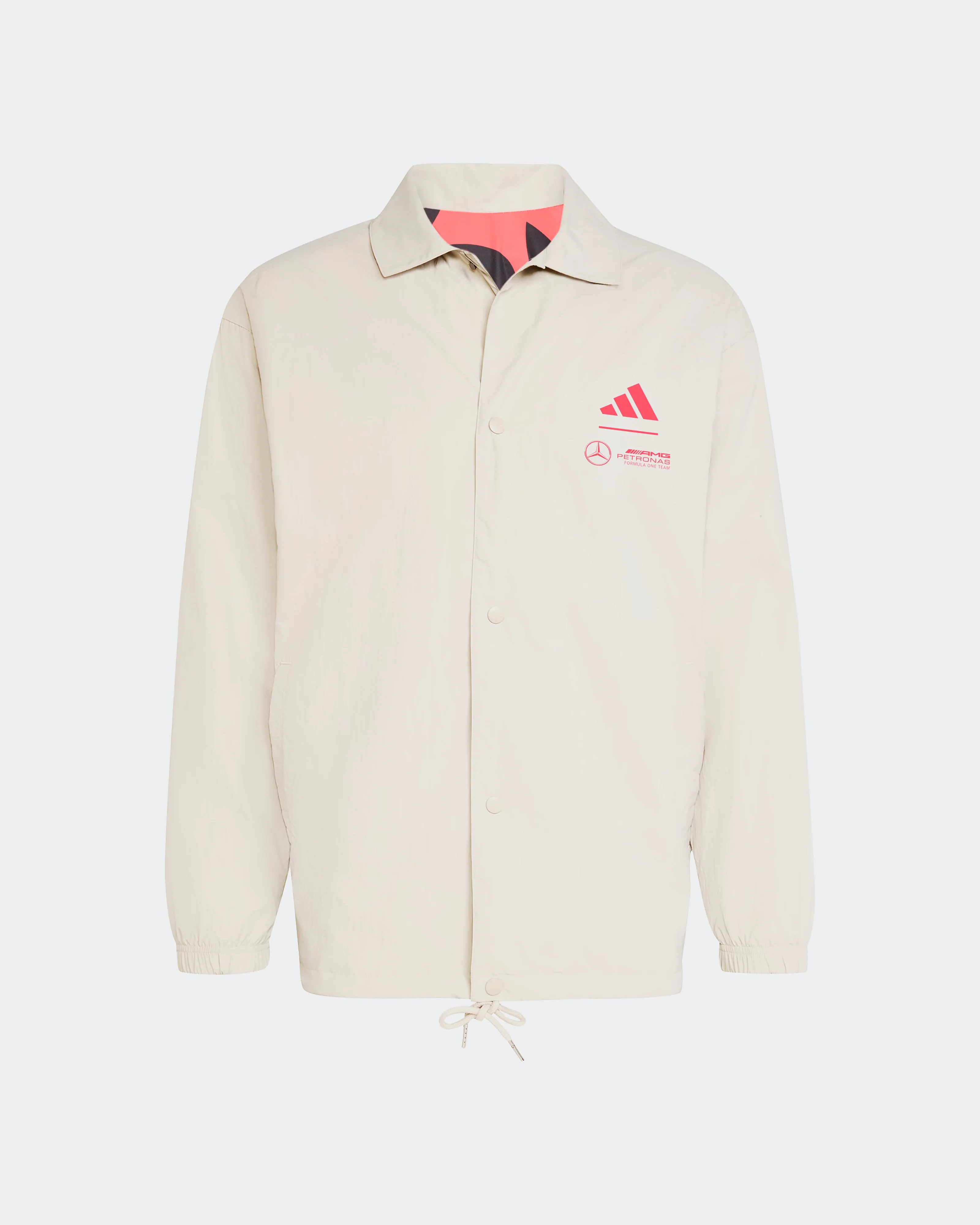 Mens Miami Coach Jacket Beige - Image 7