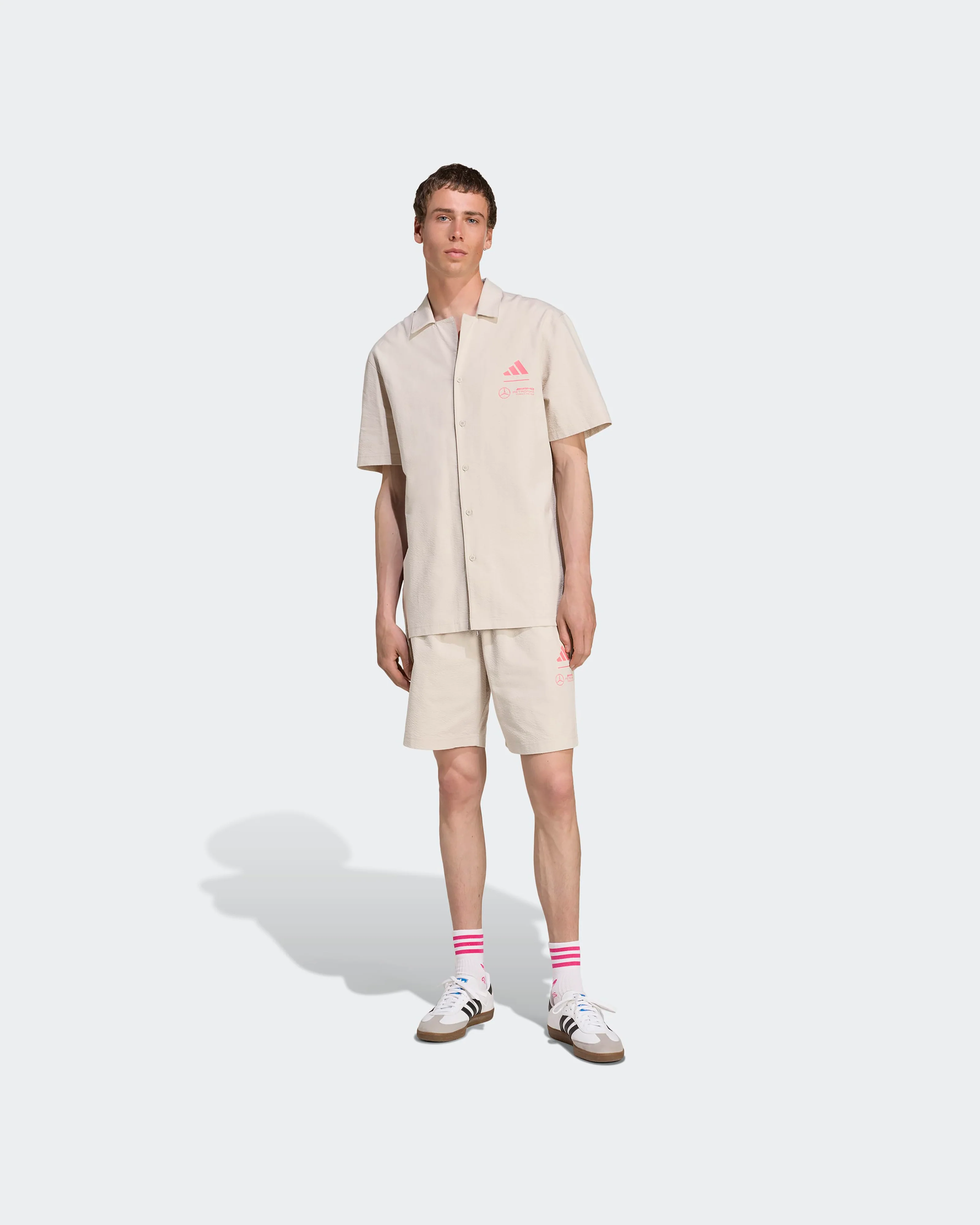 Mens Miami Shirt Beige - Image 3