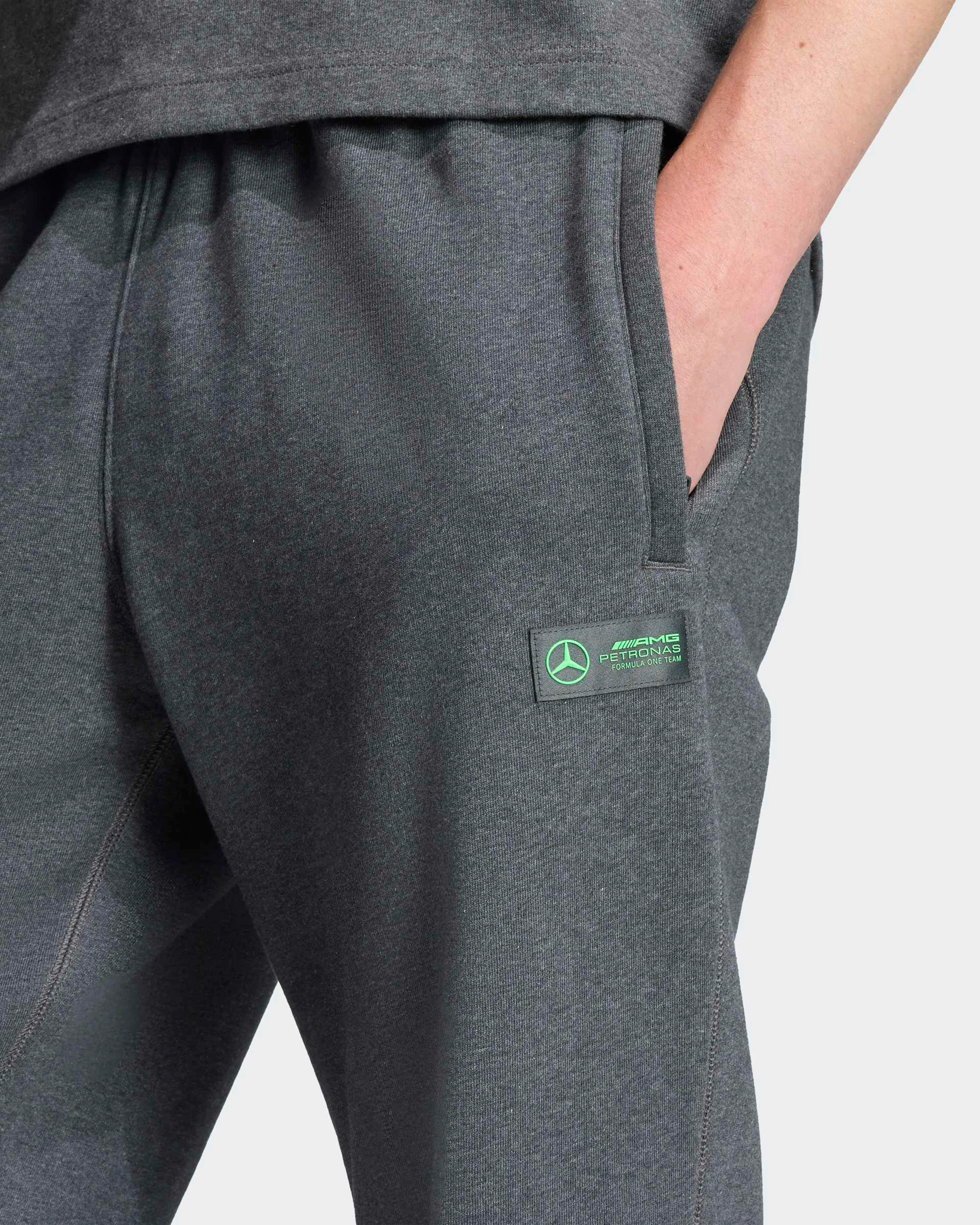 Mens Premium Sweat Joggers Grey - Image 4