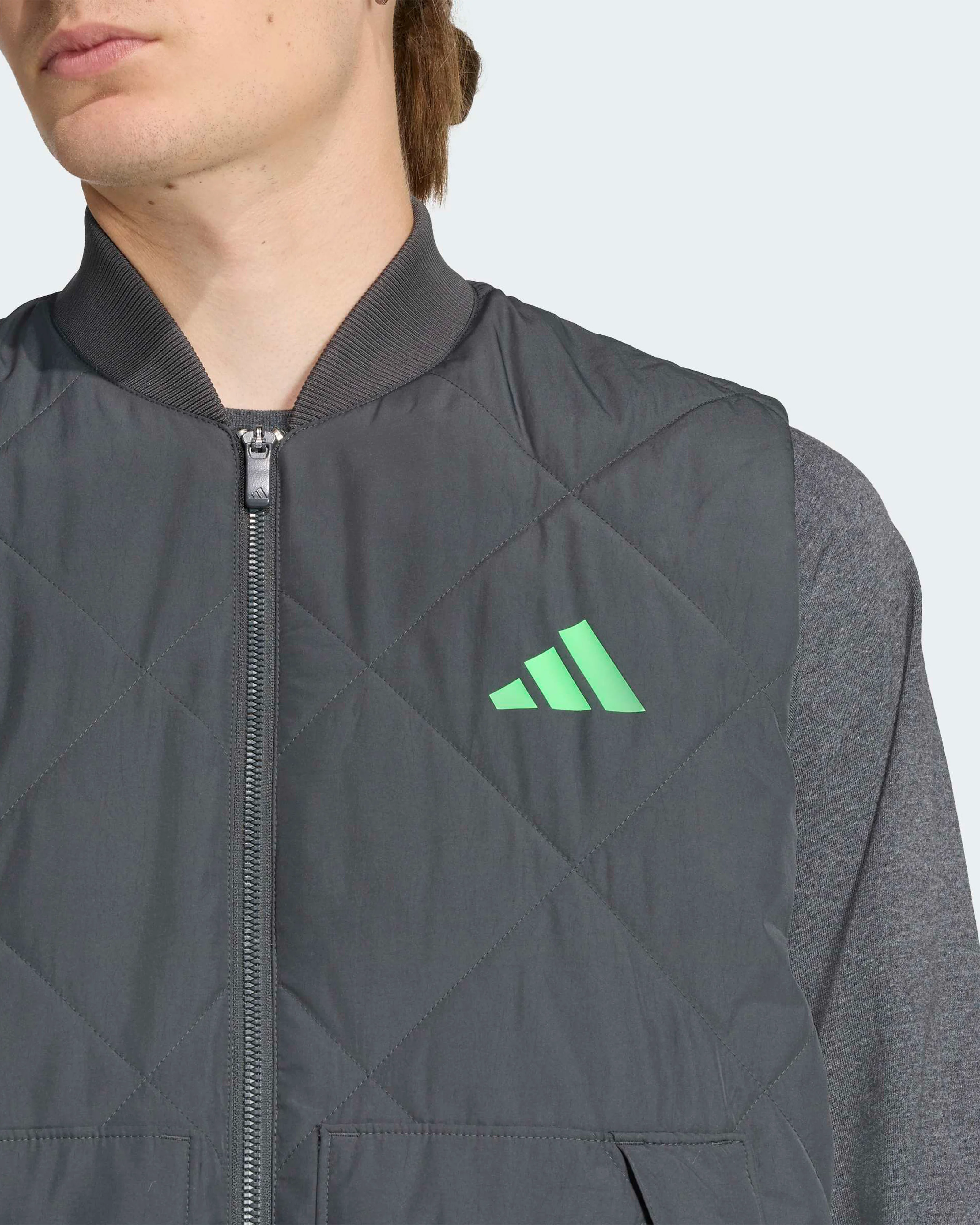 Mens Premium Sweat Vest Grey - Image 5