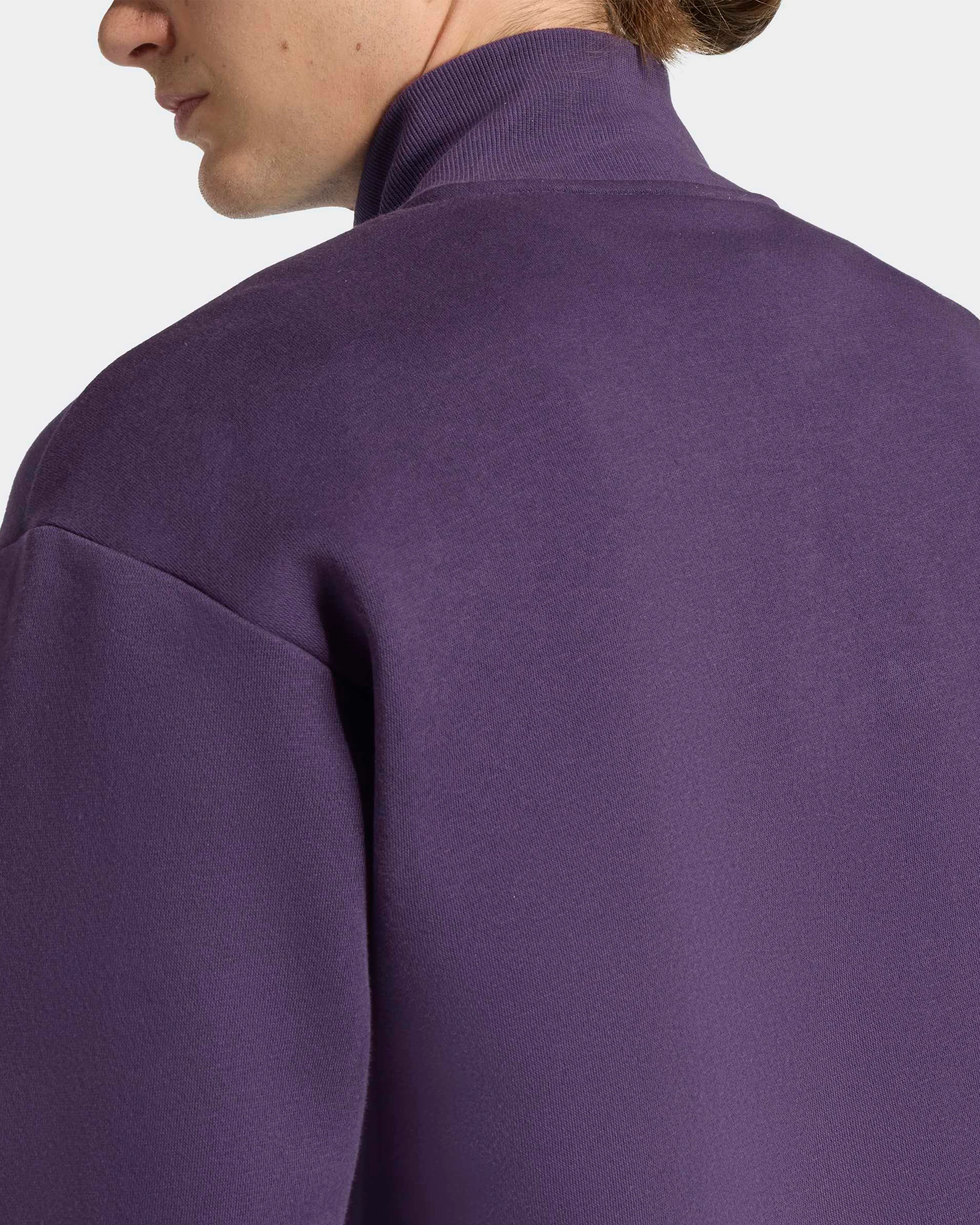 Mens Premium Woven Fleece Top Dark Purple - Image 5
