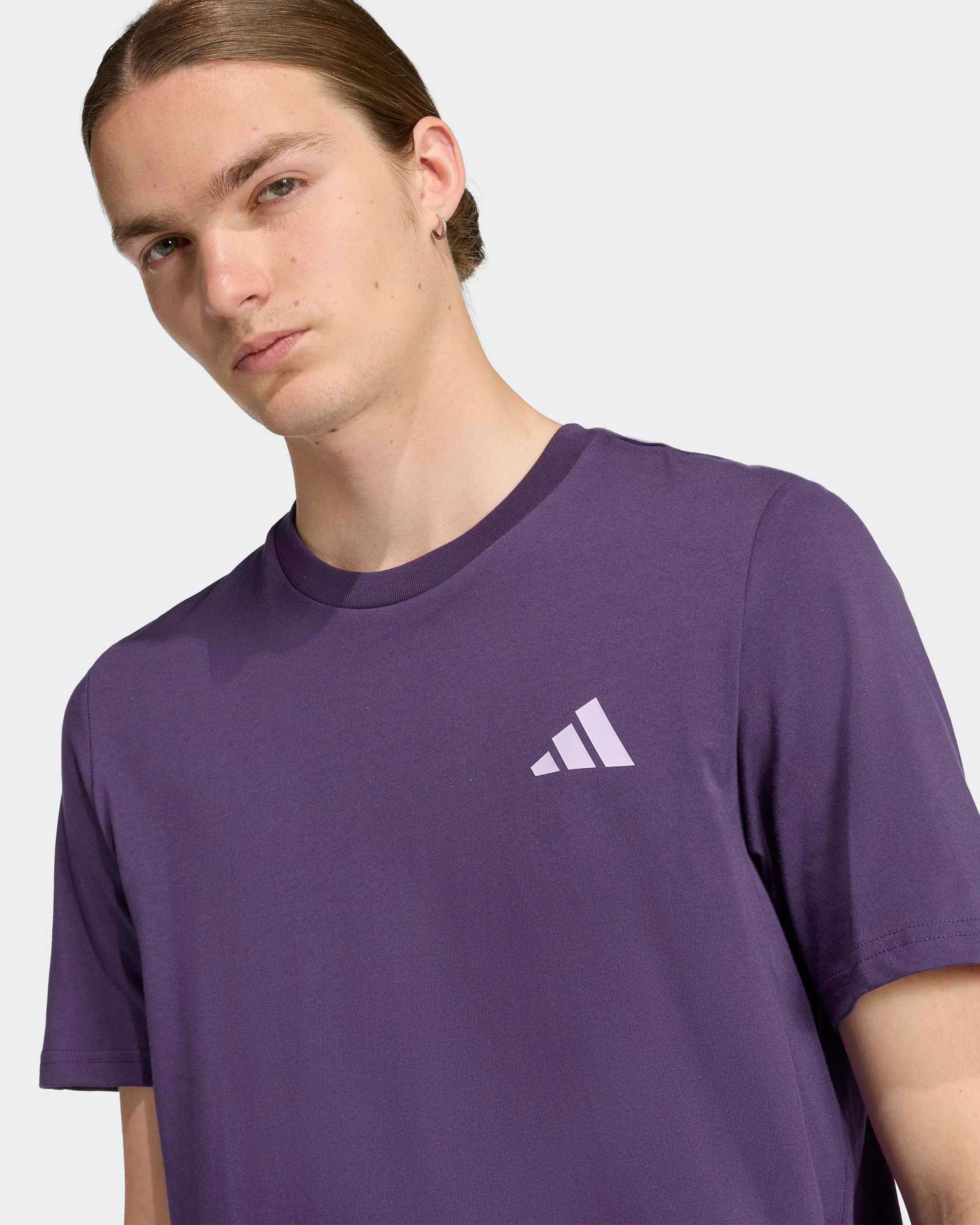 Mens Premium Woven Graphic T-shirt Dark Purple - Image 5