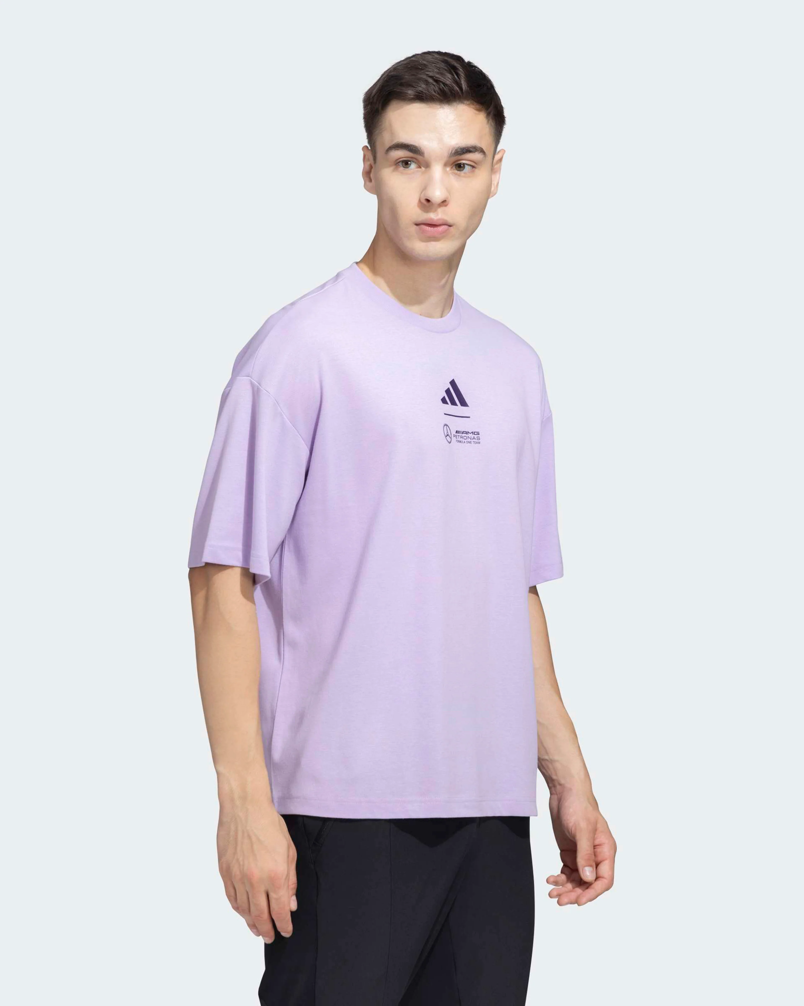 Mens Premium Woven T-shirt Purple - Image 3