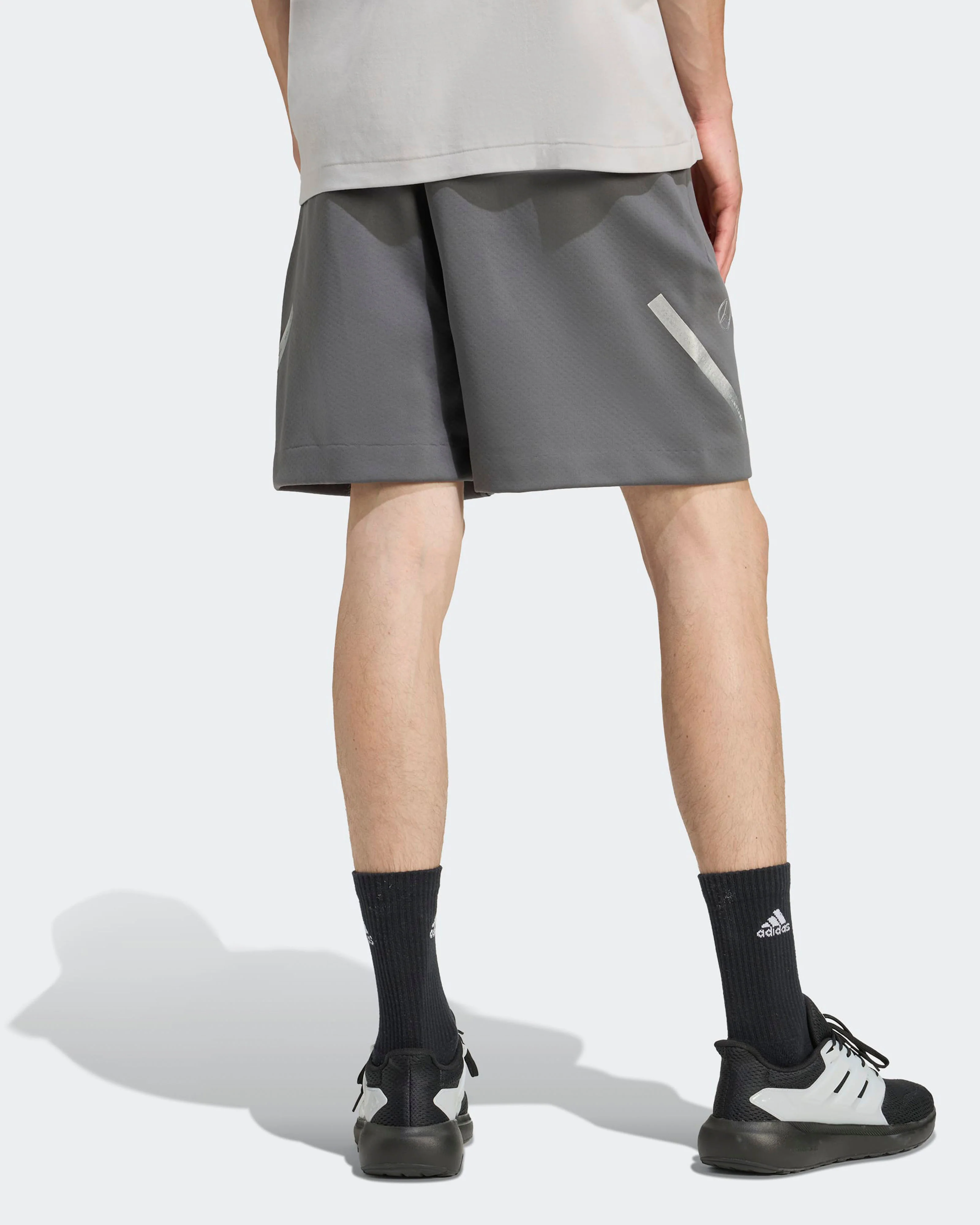 Mens Silver Arrows Shorts Grey - Image 3