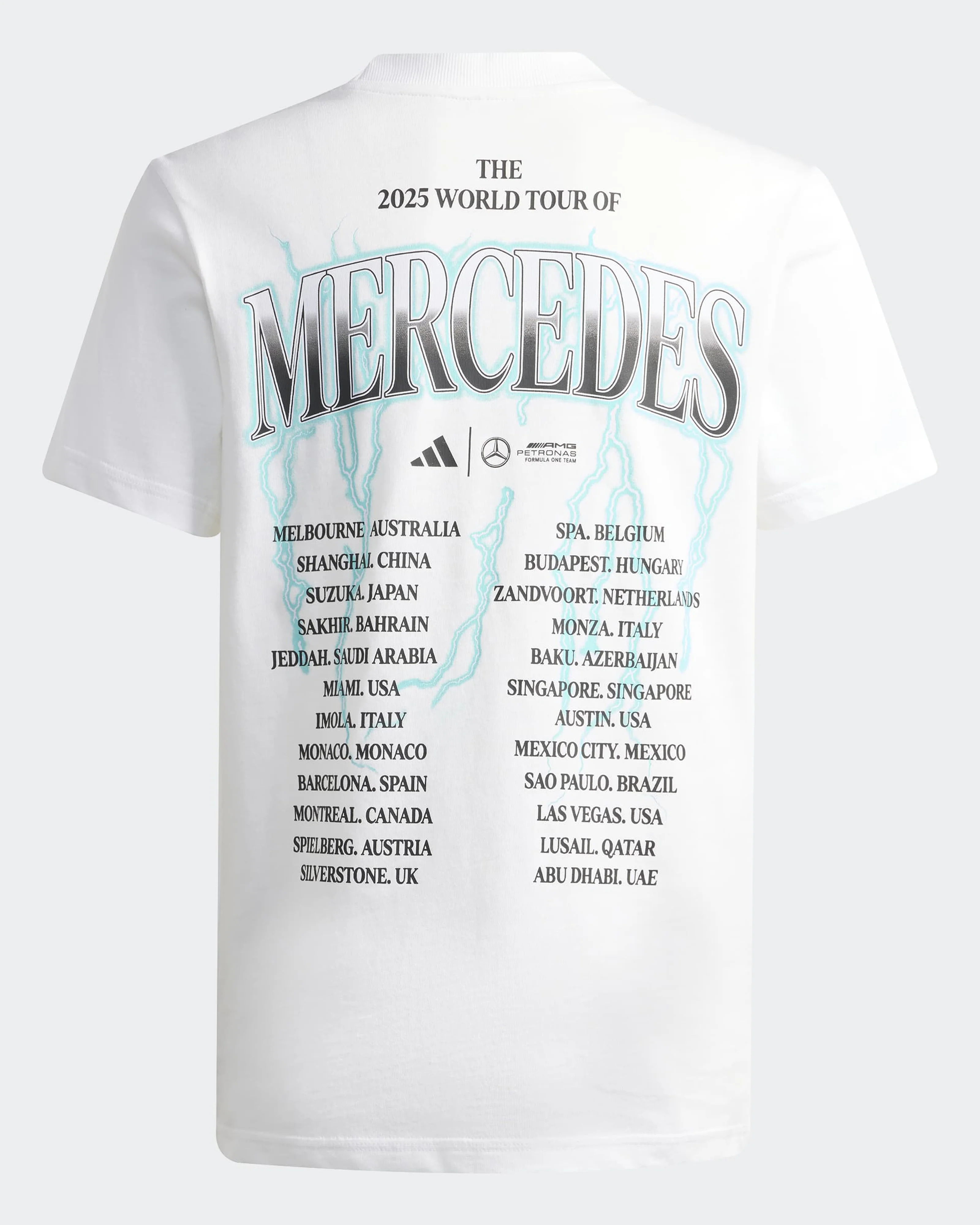 Mens World Tour Graphic T-shirt White - Image 2