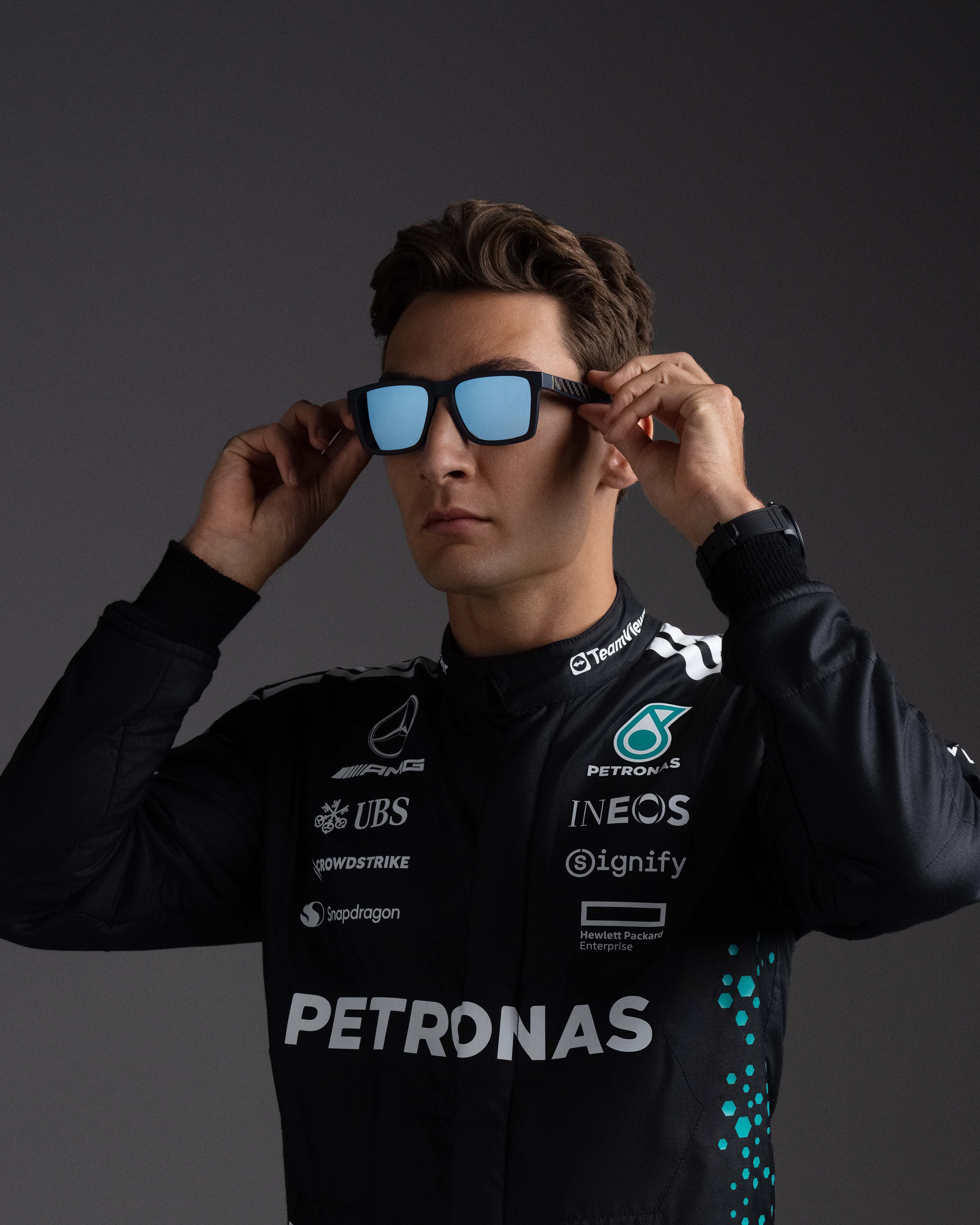 Police x Mercedes Sunglasses Police SPLR49M Blue - Image 3