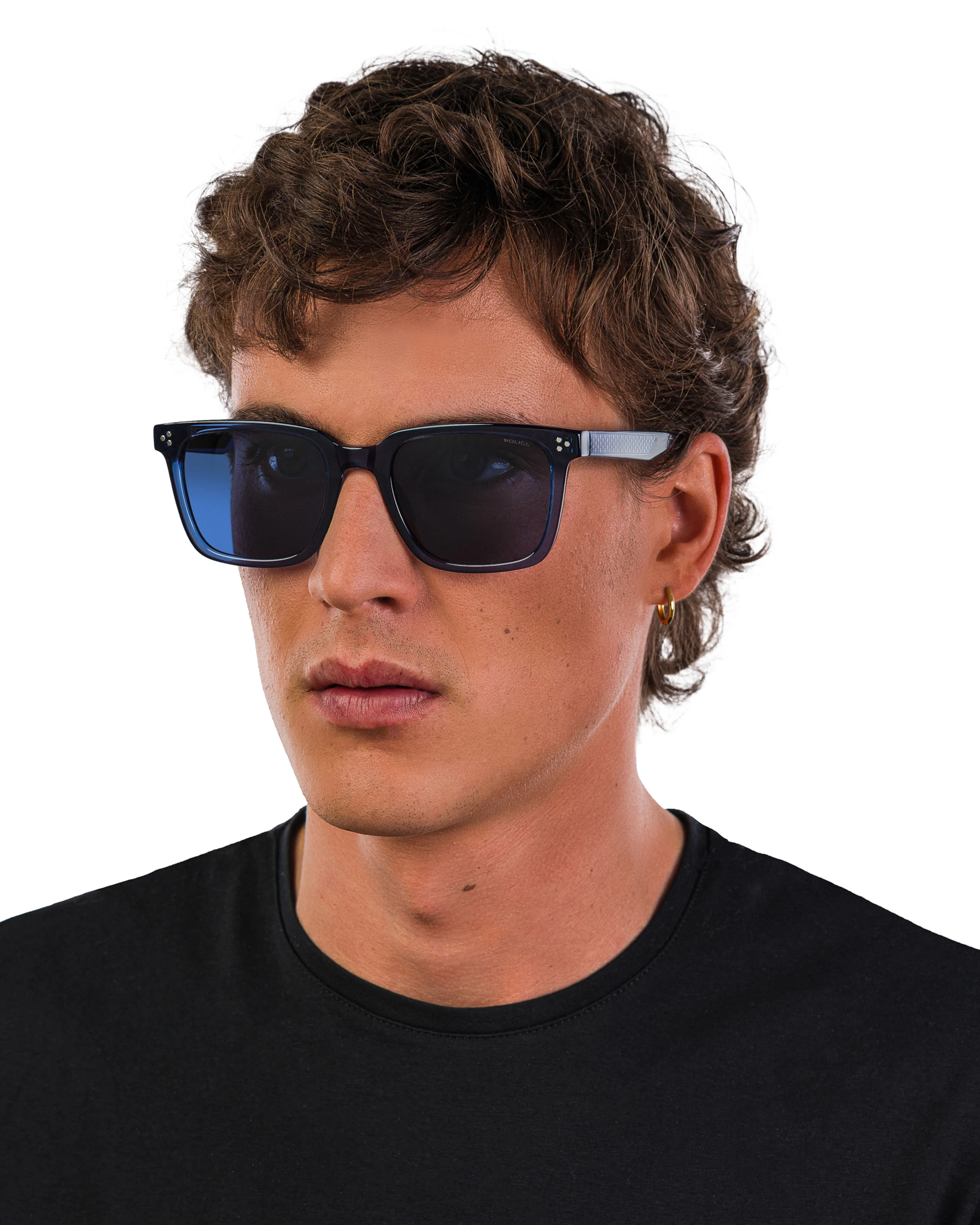 Police x Mercedes Sunglasses Police SPLR51 Blue - Image 3