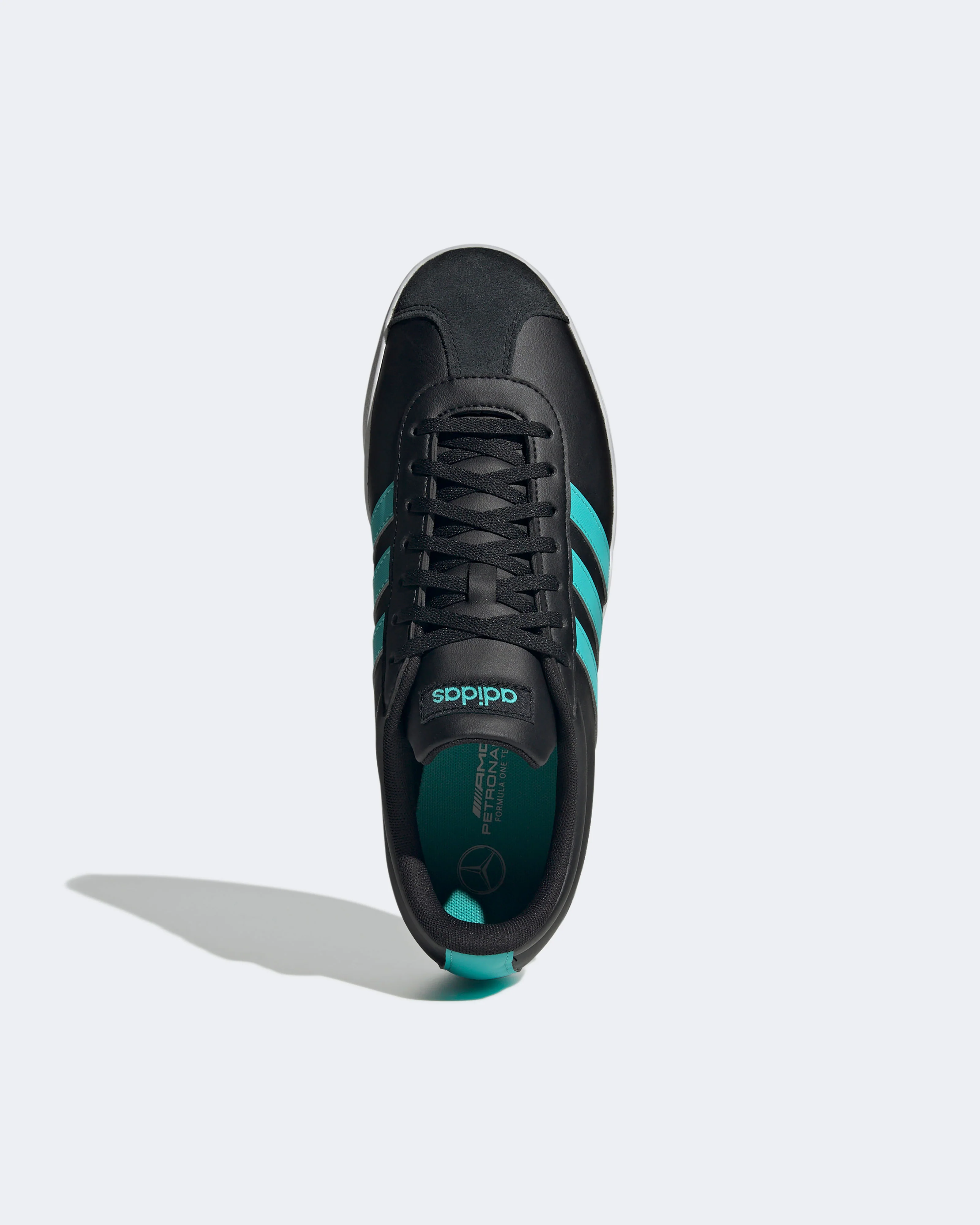 Vl Court Base Trainers Black/Teal - Image 4