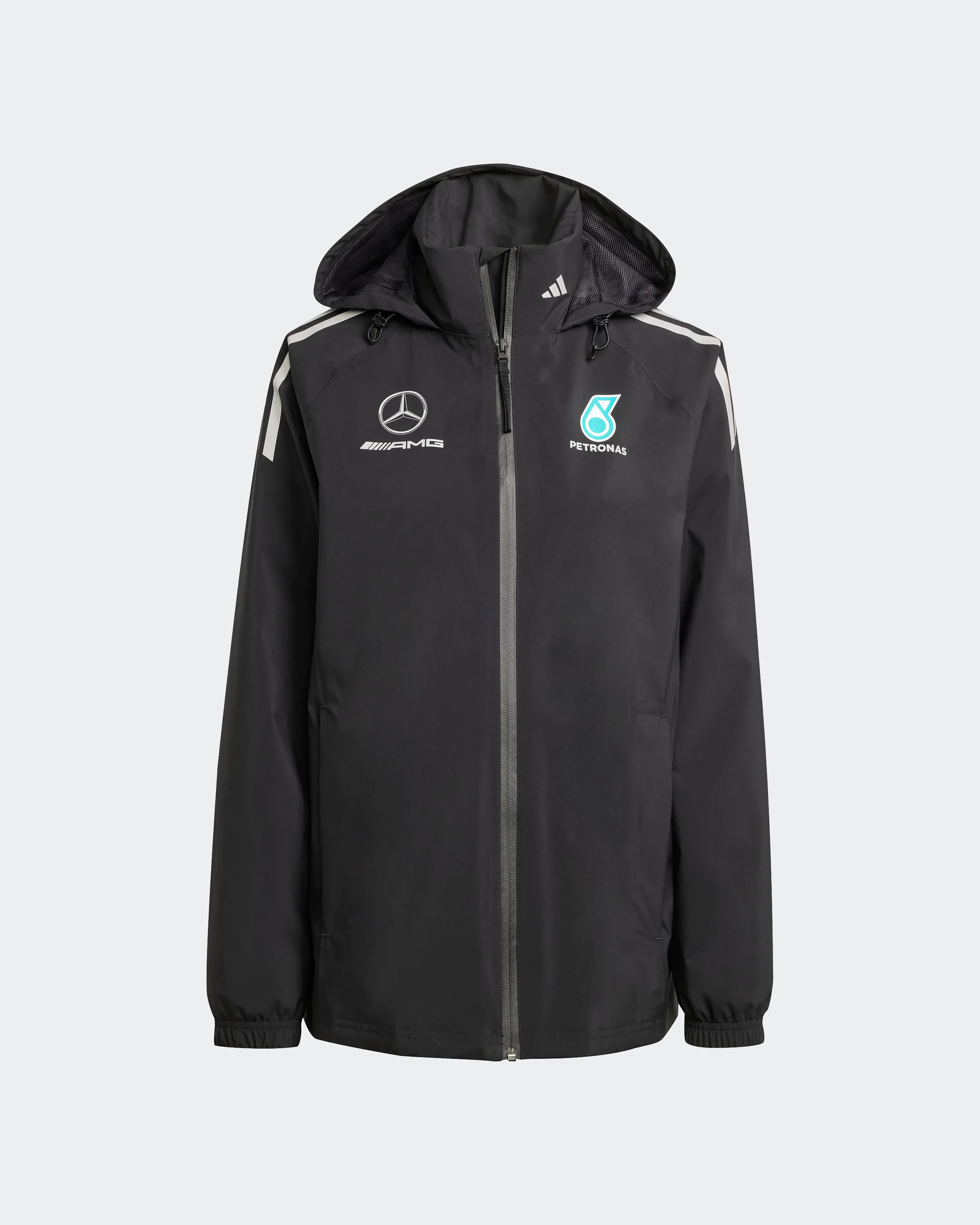 Womens 2025 Mechanics Rain Jacket Black - Image 5