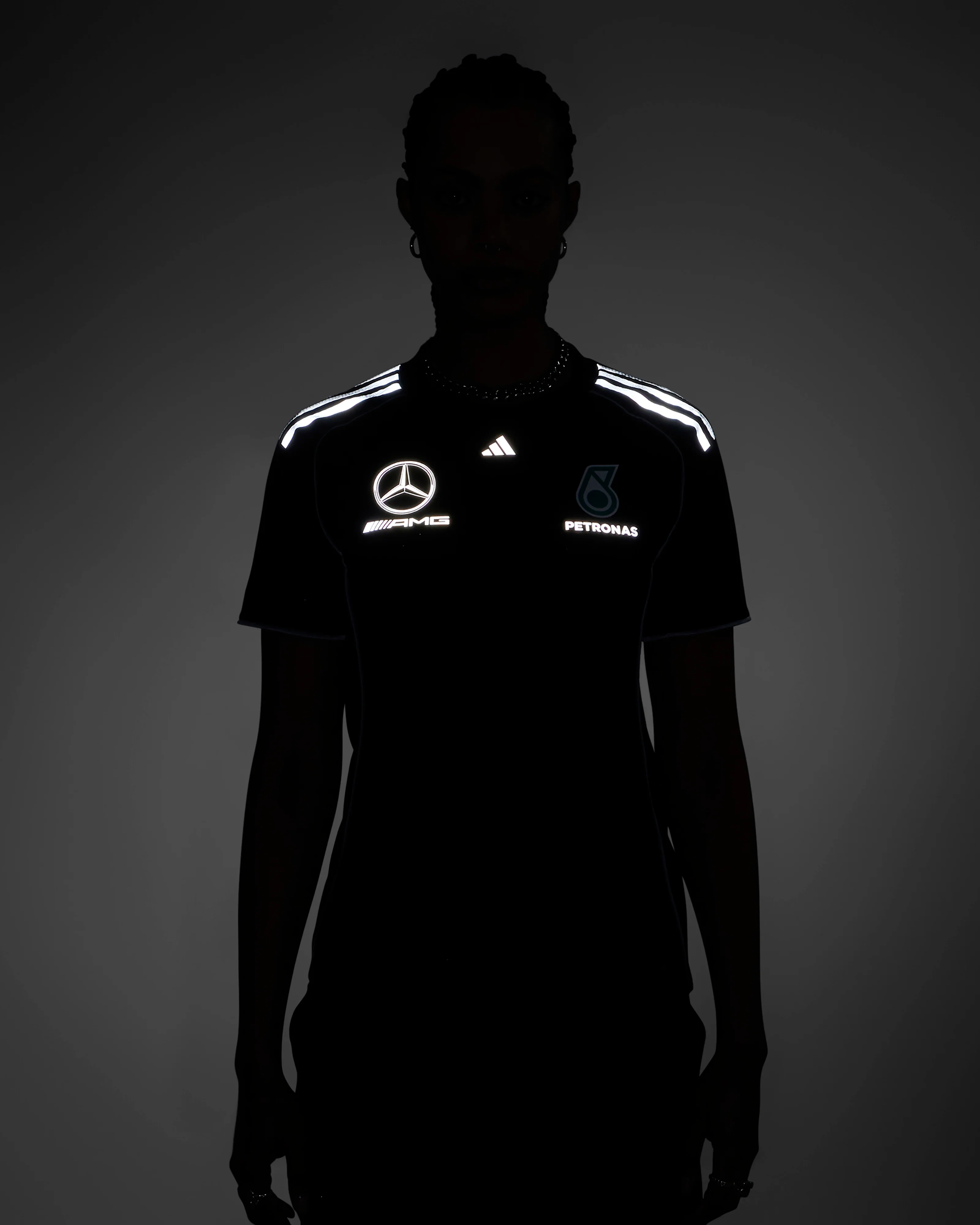 Womens 2025 Mechanics Tee Black - Image 3