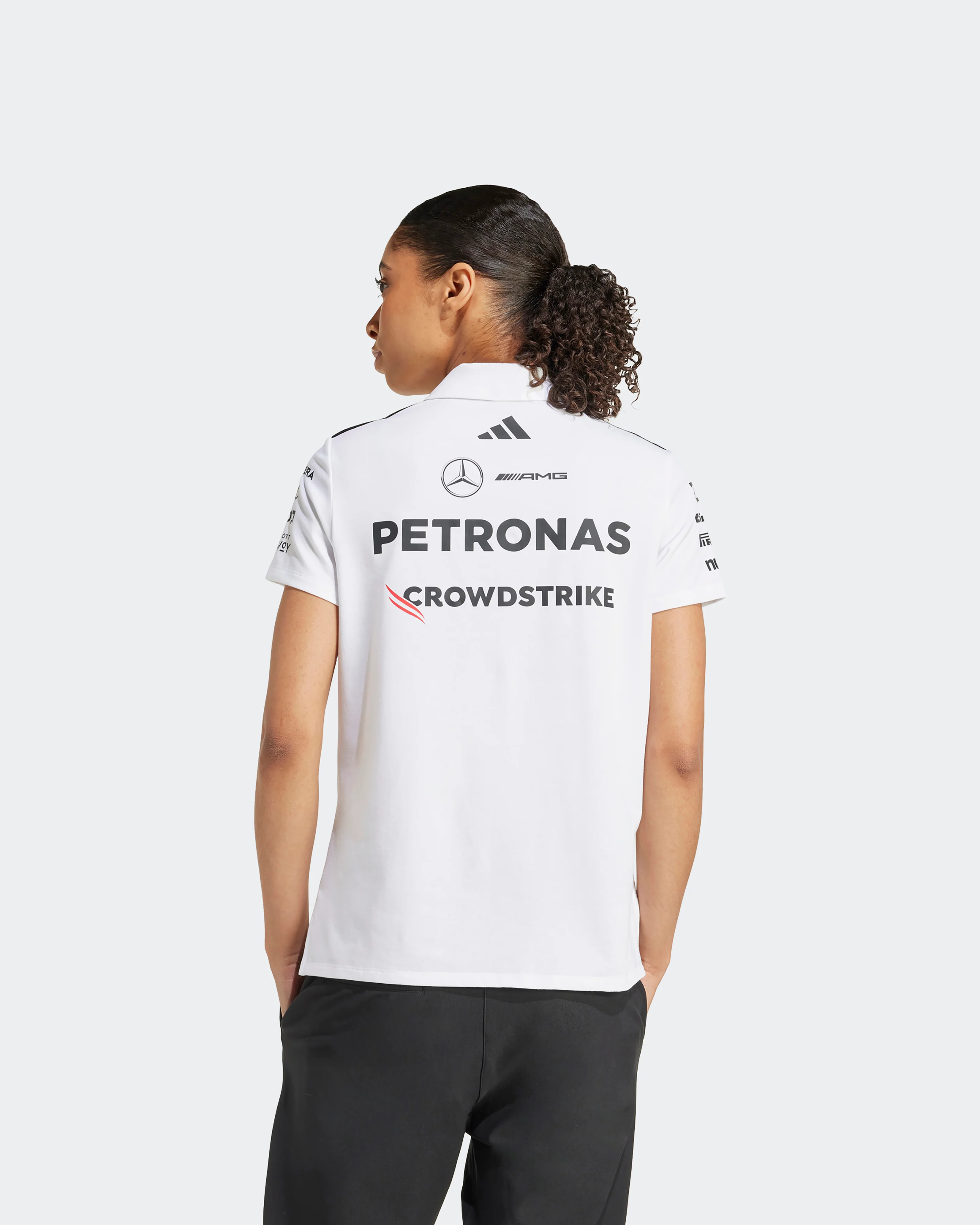 Womens 2025 Team Polo White - Image 2