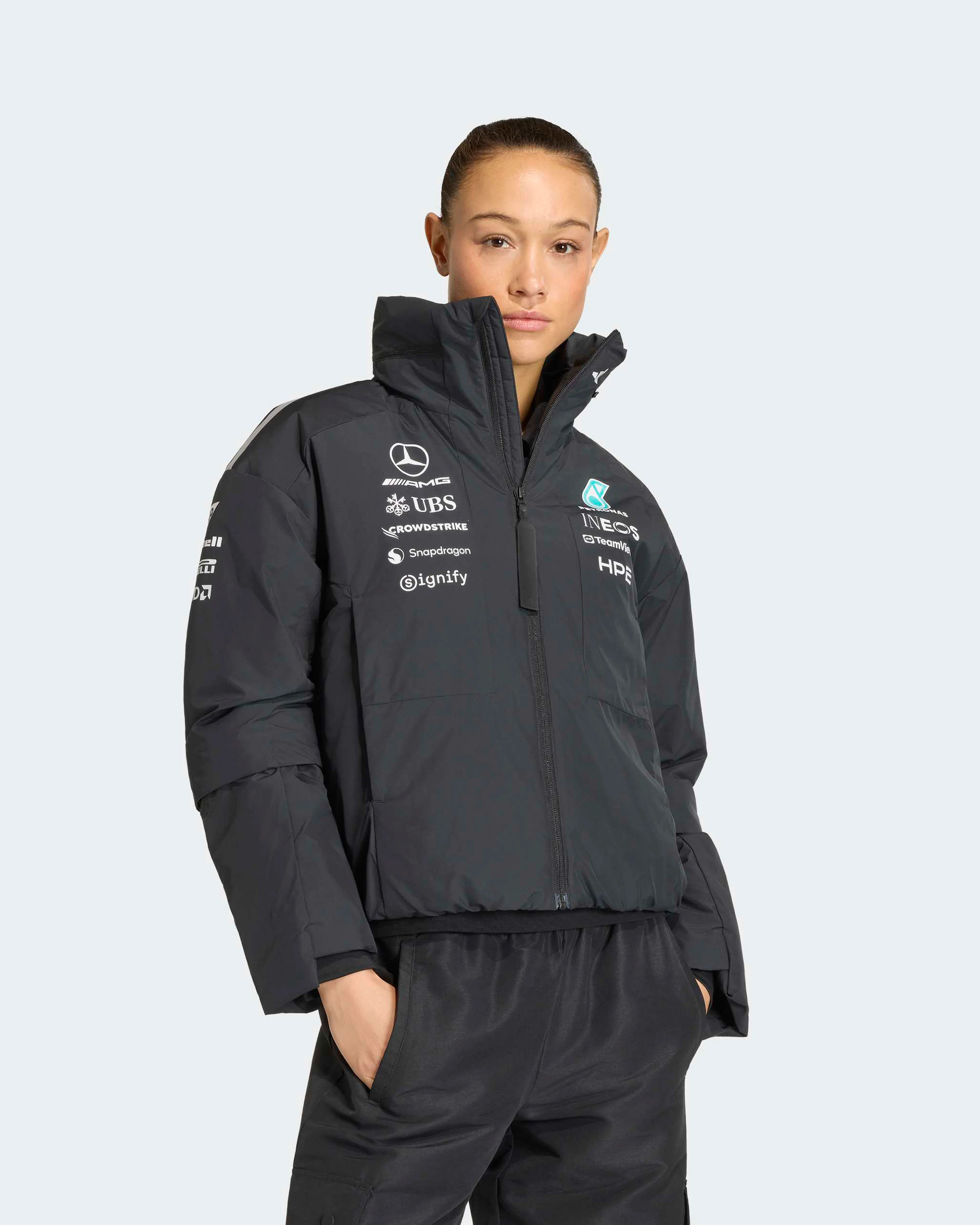 Womens 2026 Team Jacket Black - Image 3