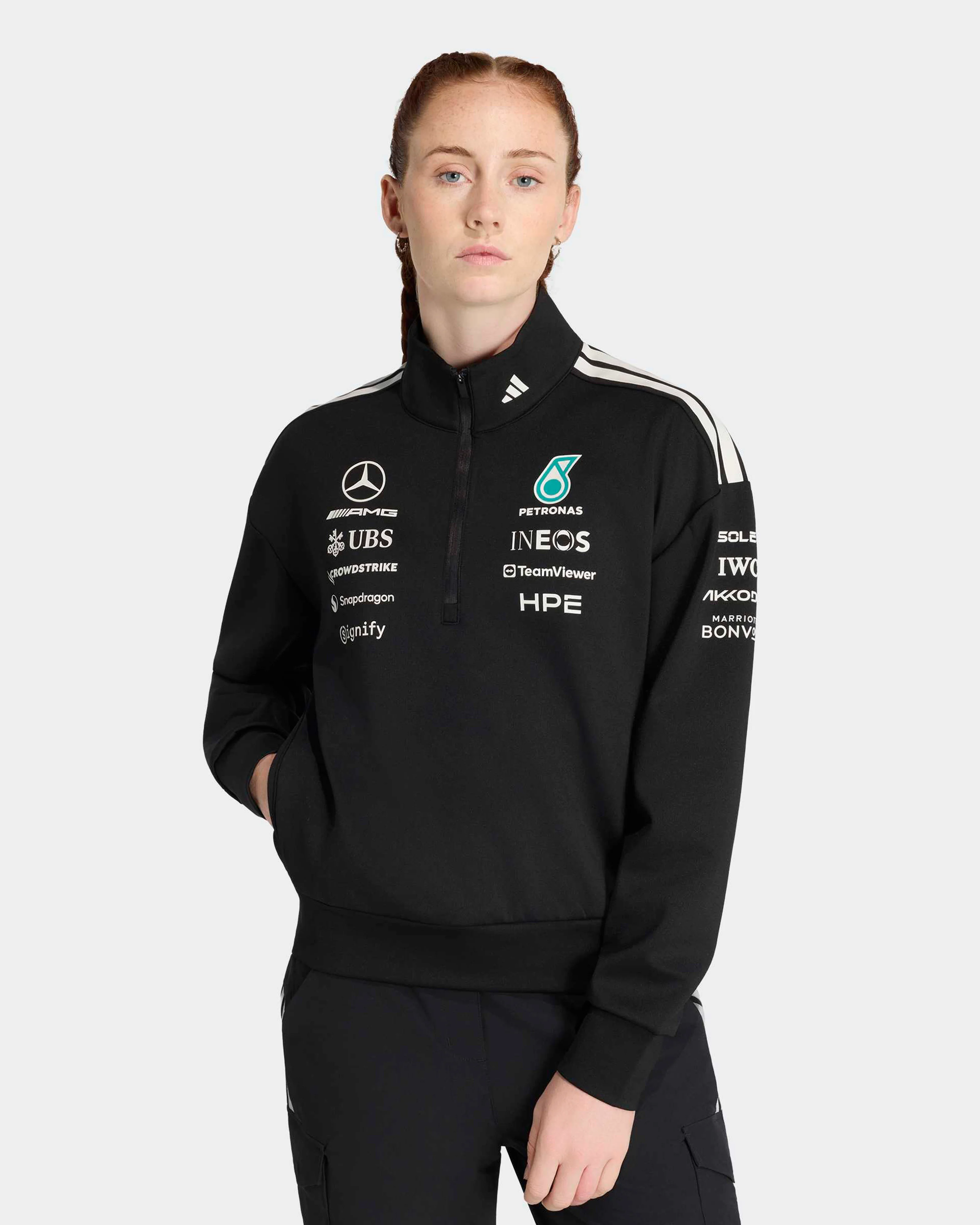 Womens 2026 Team Quarter Zip Black