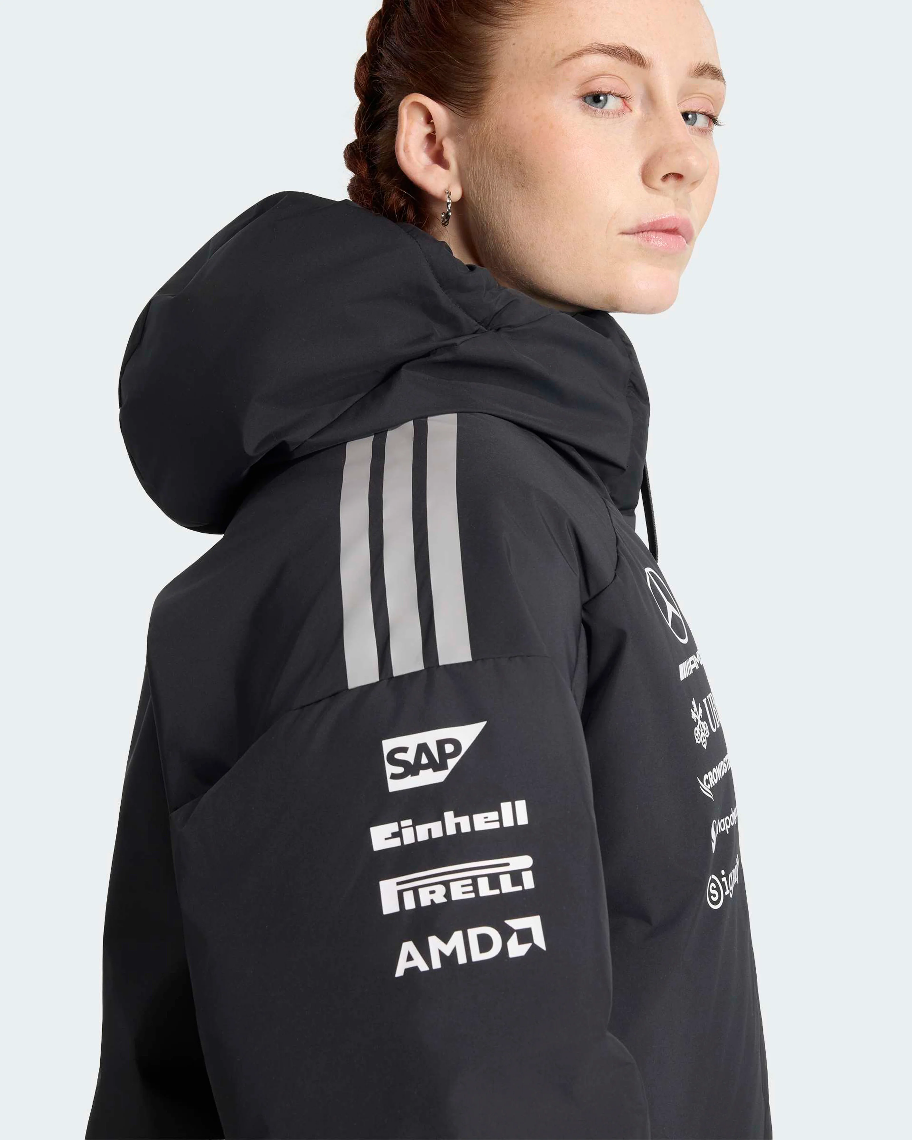 Womens 2026 Team Winter Jacket Black - Image 3