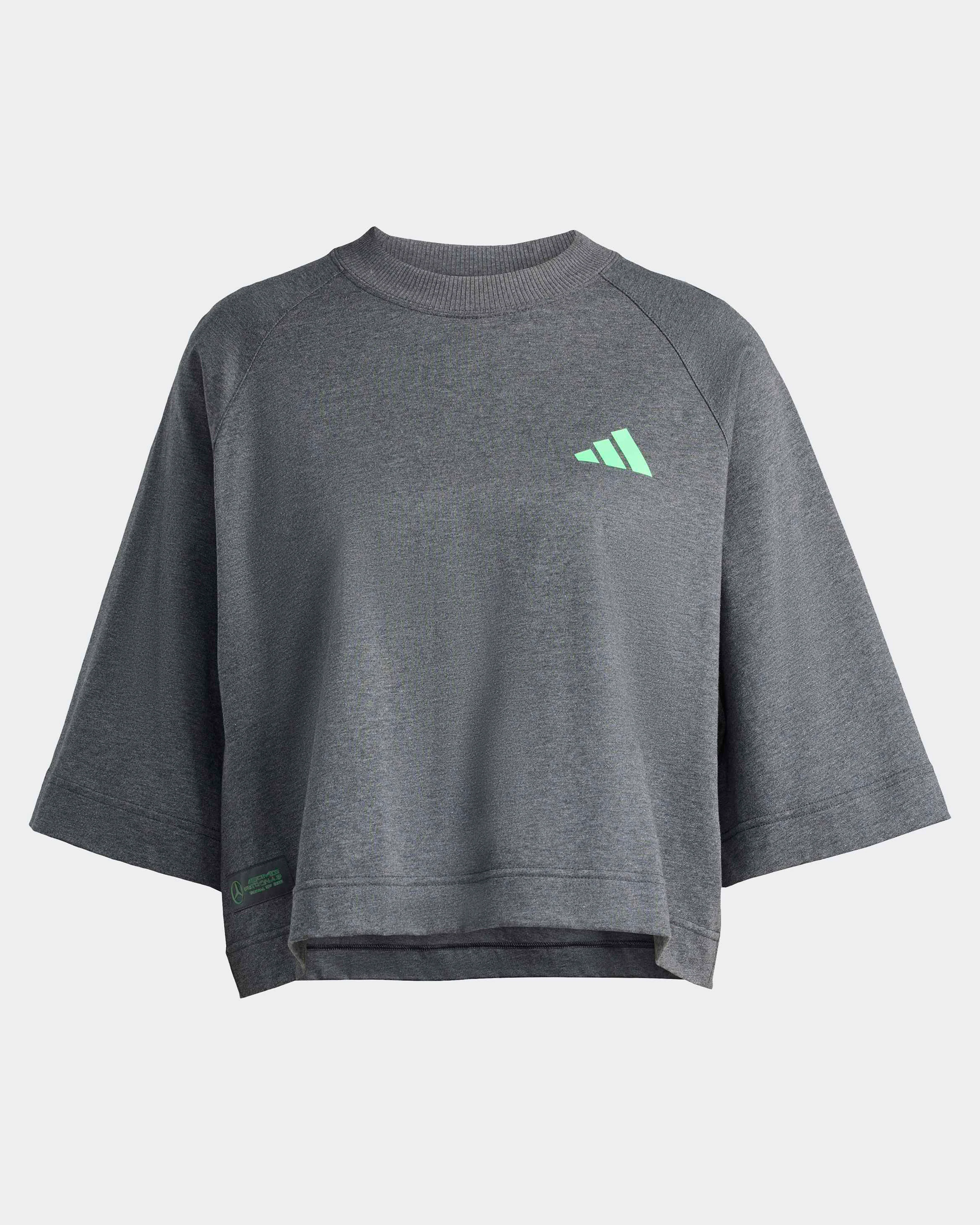Womens Premium Sweat T-shirt Grey - Image 6